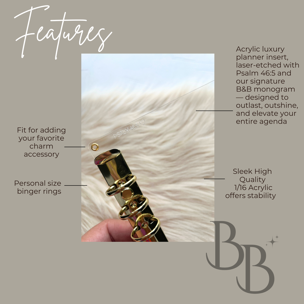 Coach Compatible || Signature Premium Acrylic Ring Insert