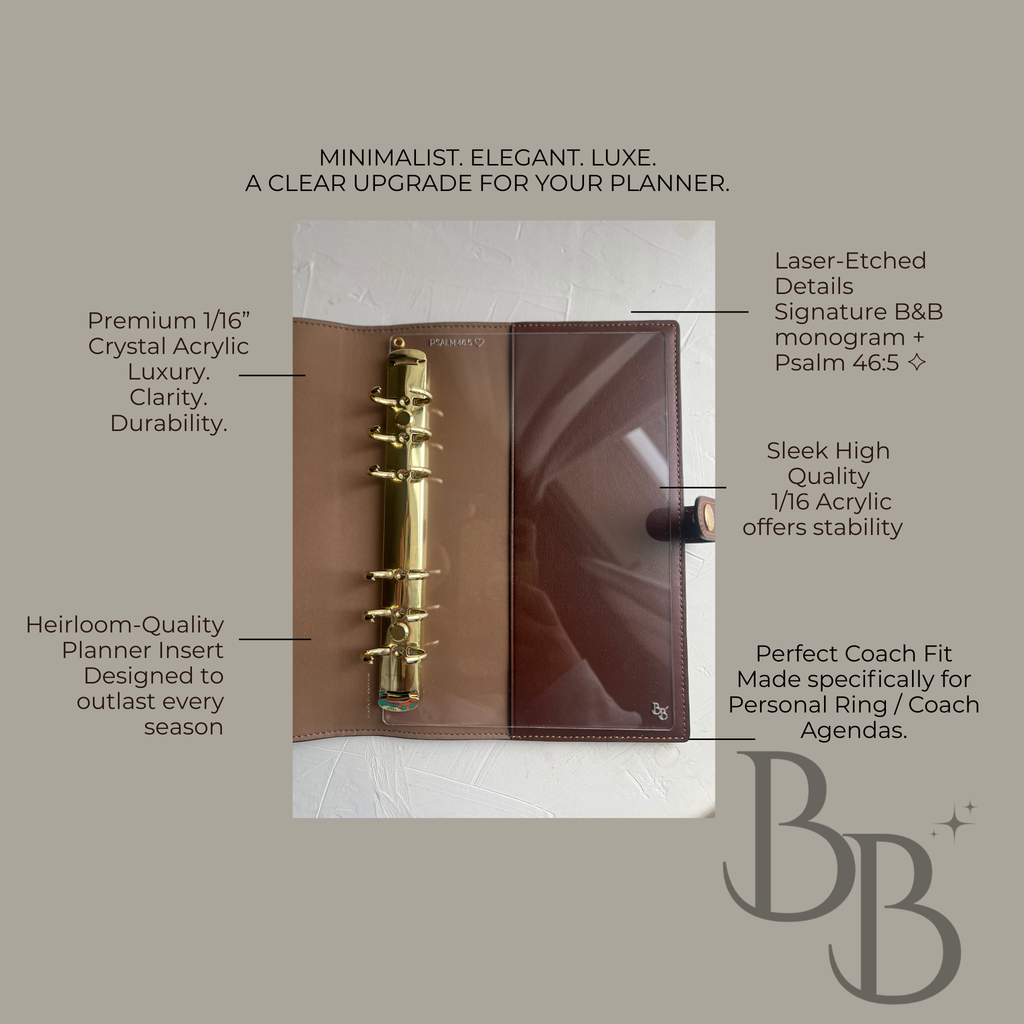 Coach Compatible || Signature Premium Acrylic Ring Insert