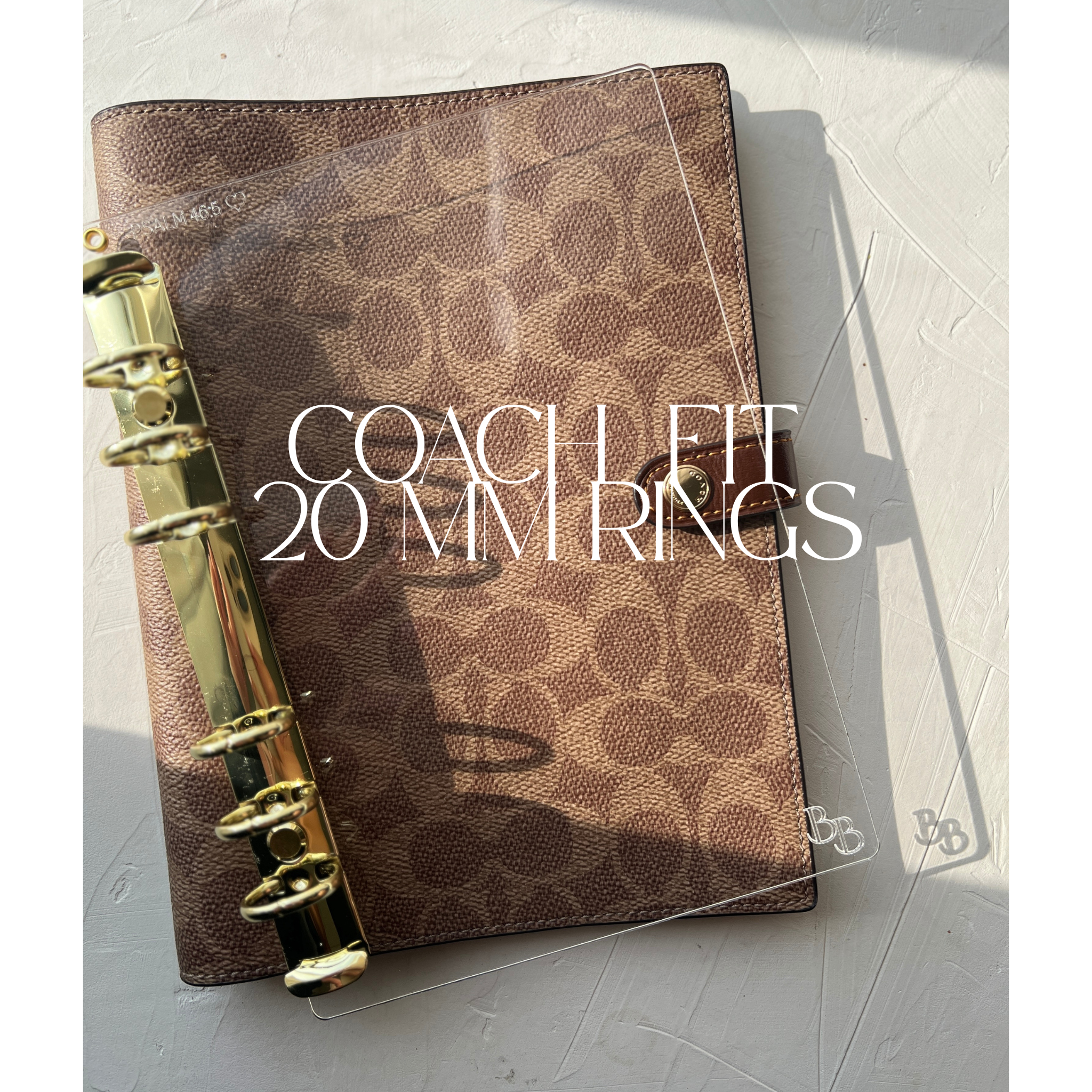 Coach Compatible || Signature Premium Acrylic Ring Insert