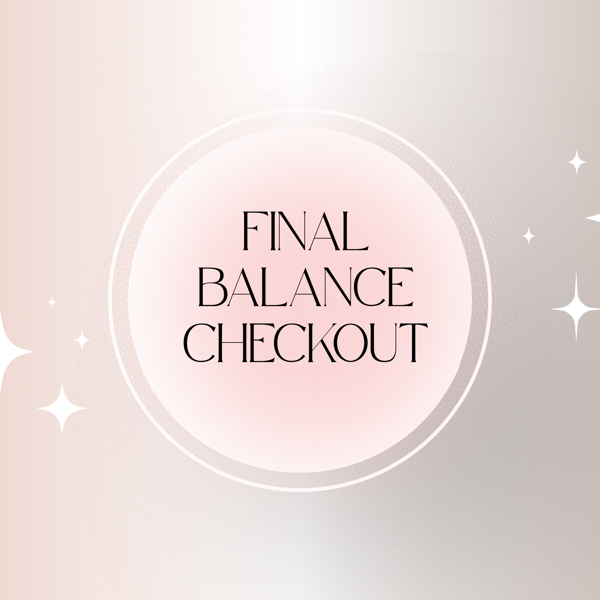 Final Balance Checkout