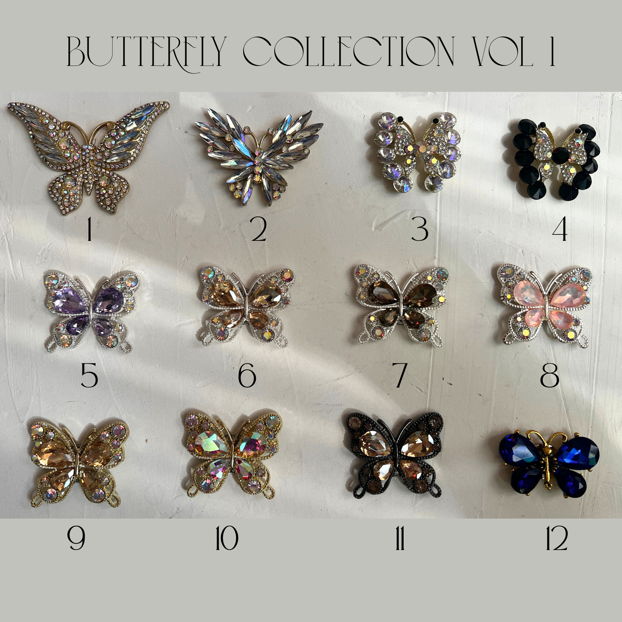 Magnetic Butterfly Charms – Vol. 1 Collection