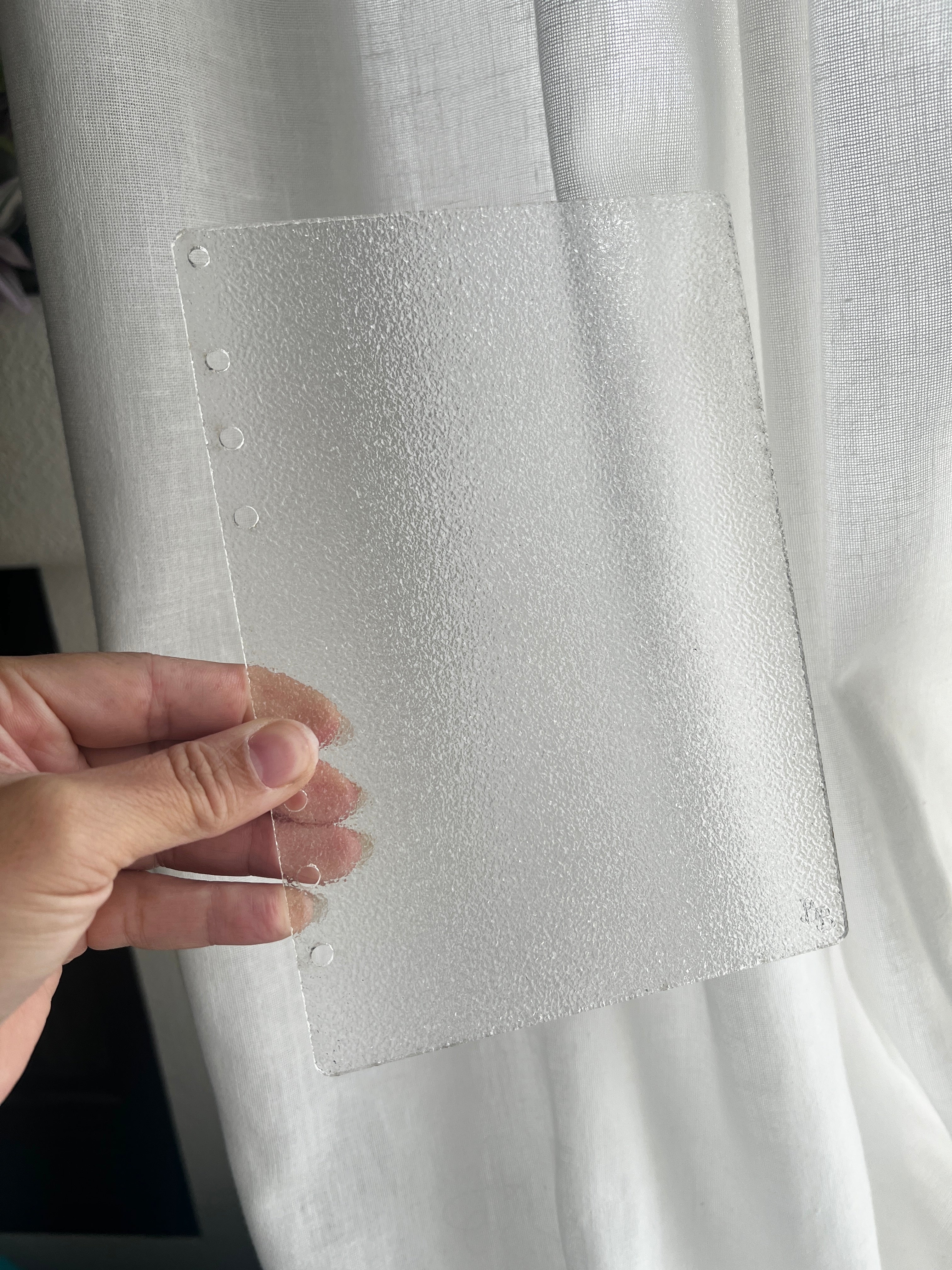 Textured Clear Acrylic Dashboard