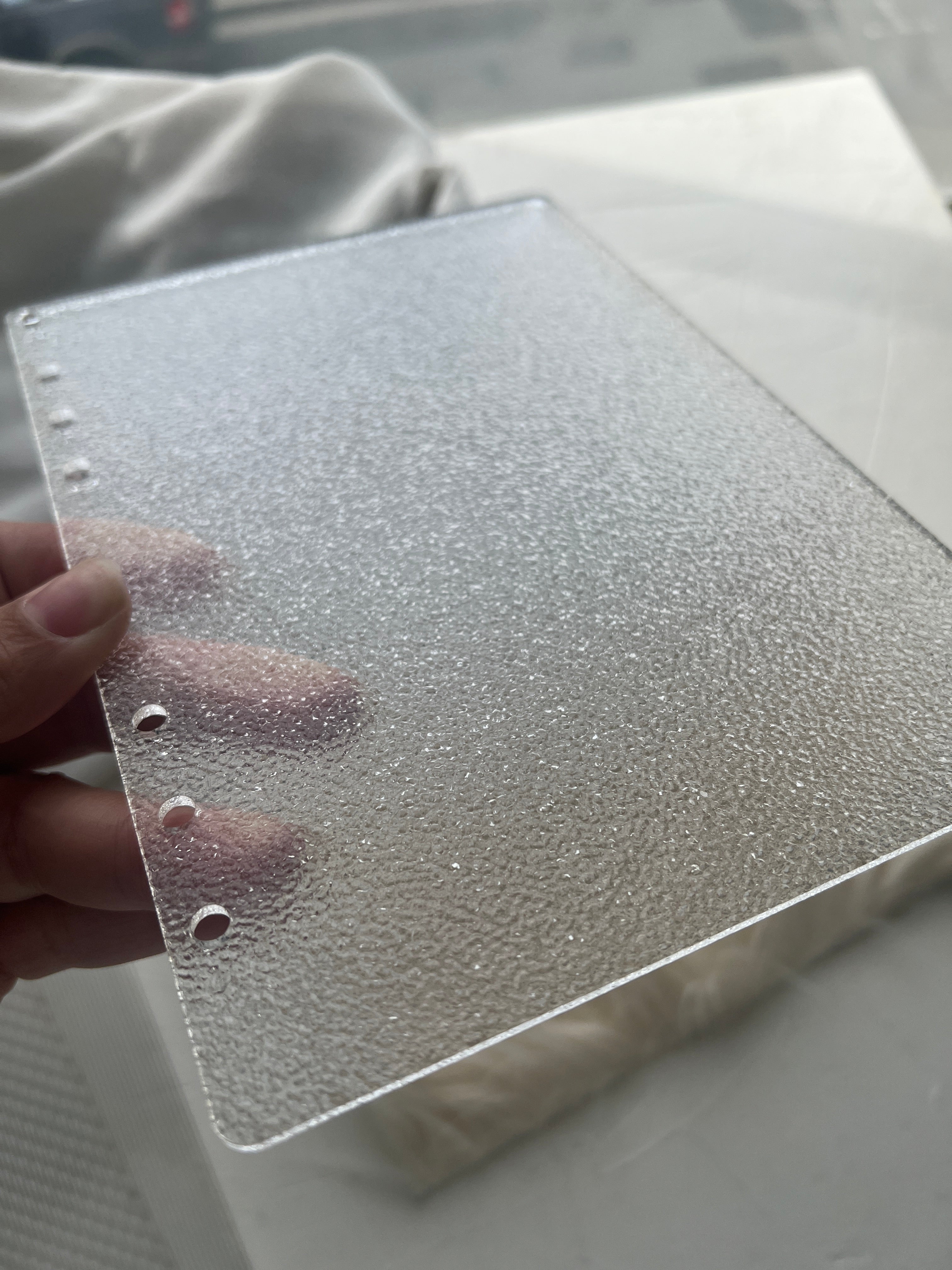 Textured Clear Acrylic Dashboard