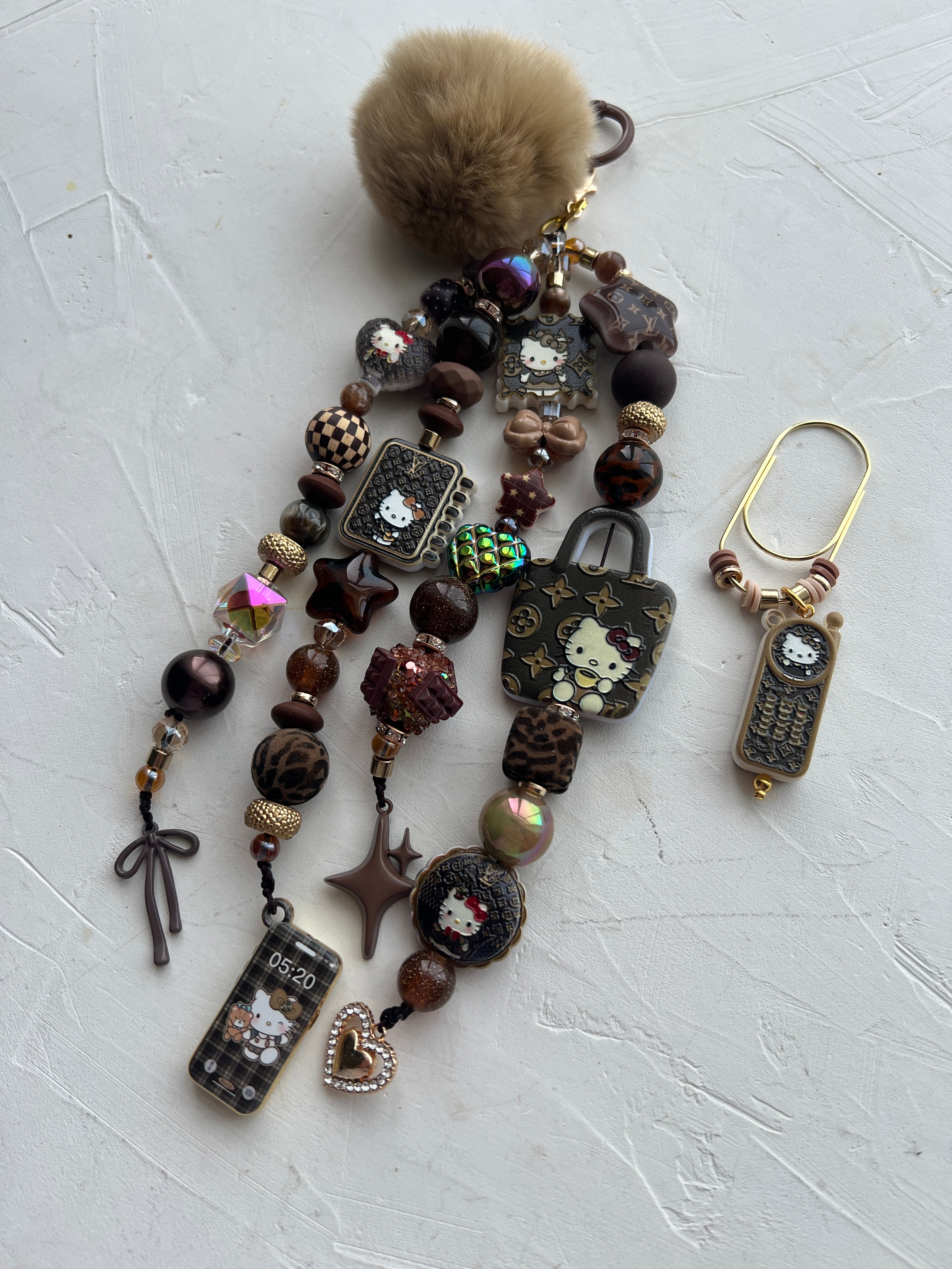 4-Strand Luxe Charm | Statement Planner & Purse Charm