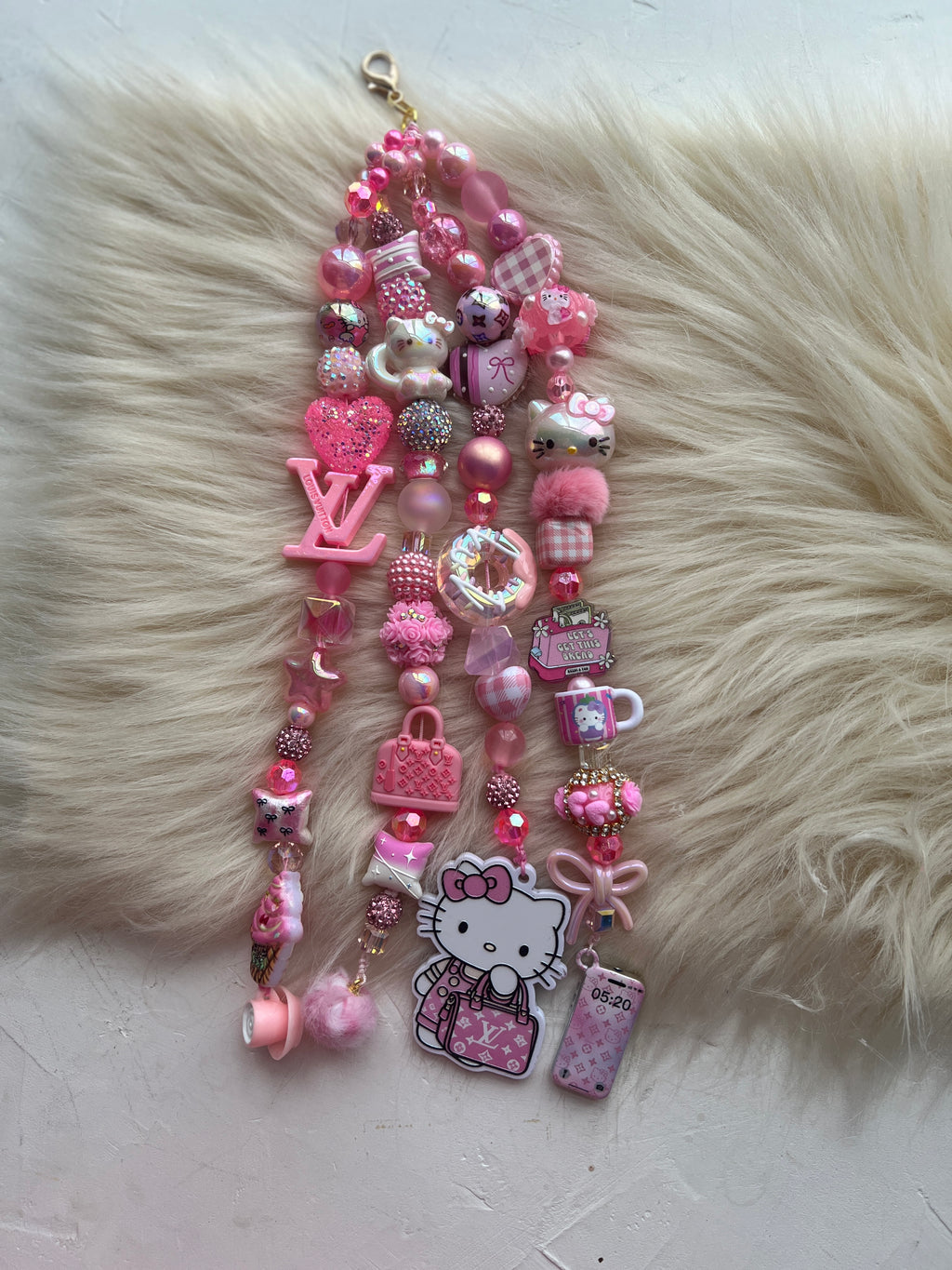 4-Strand Luxe Charm | Statement Planner & Purse Charm