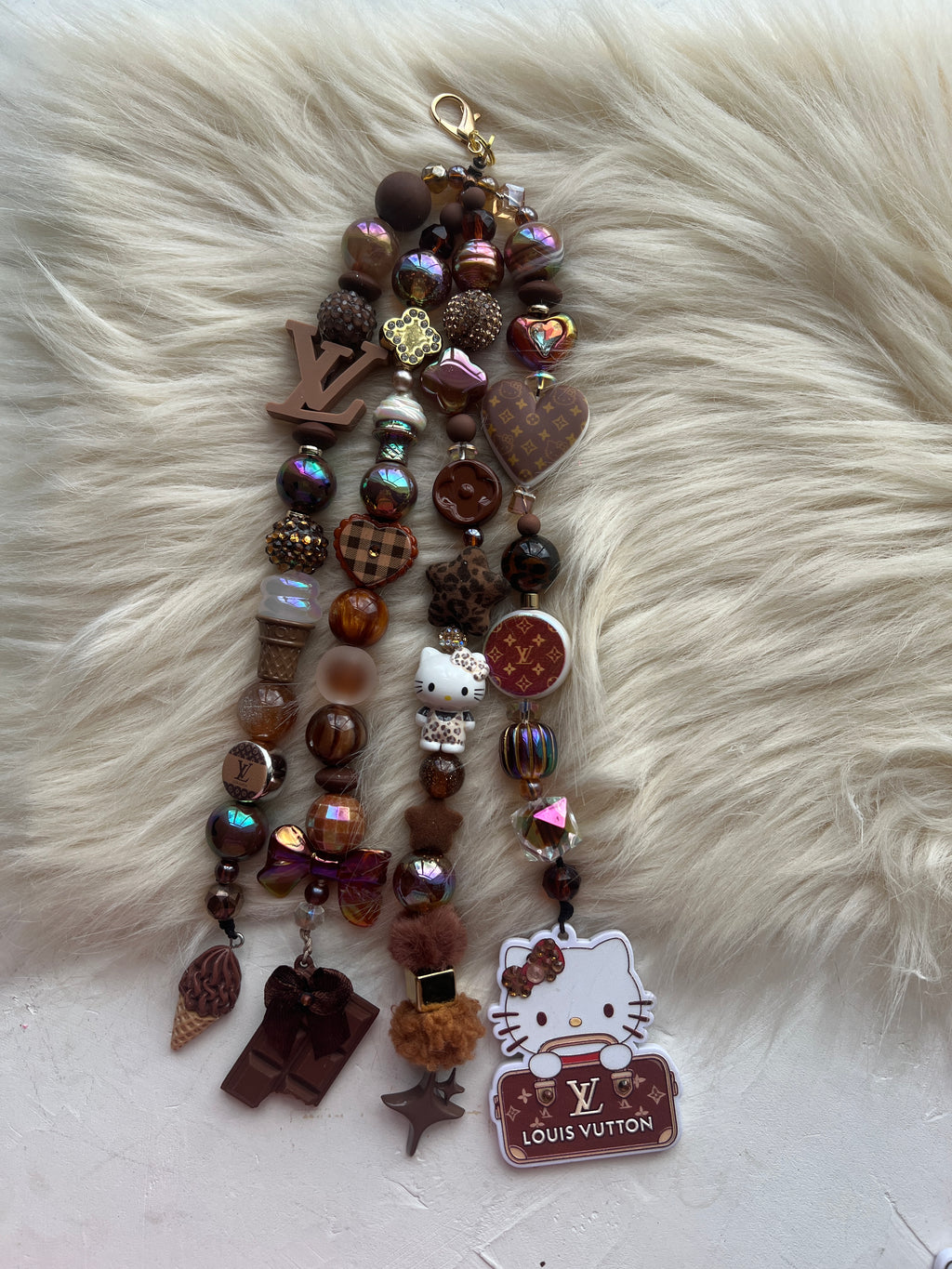 4-Strand Luxe Charm | Statement Planner & Purse Charm