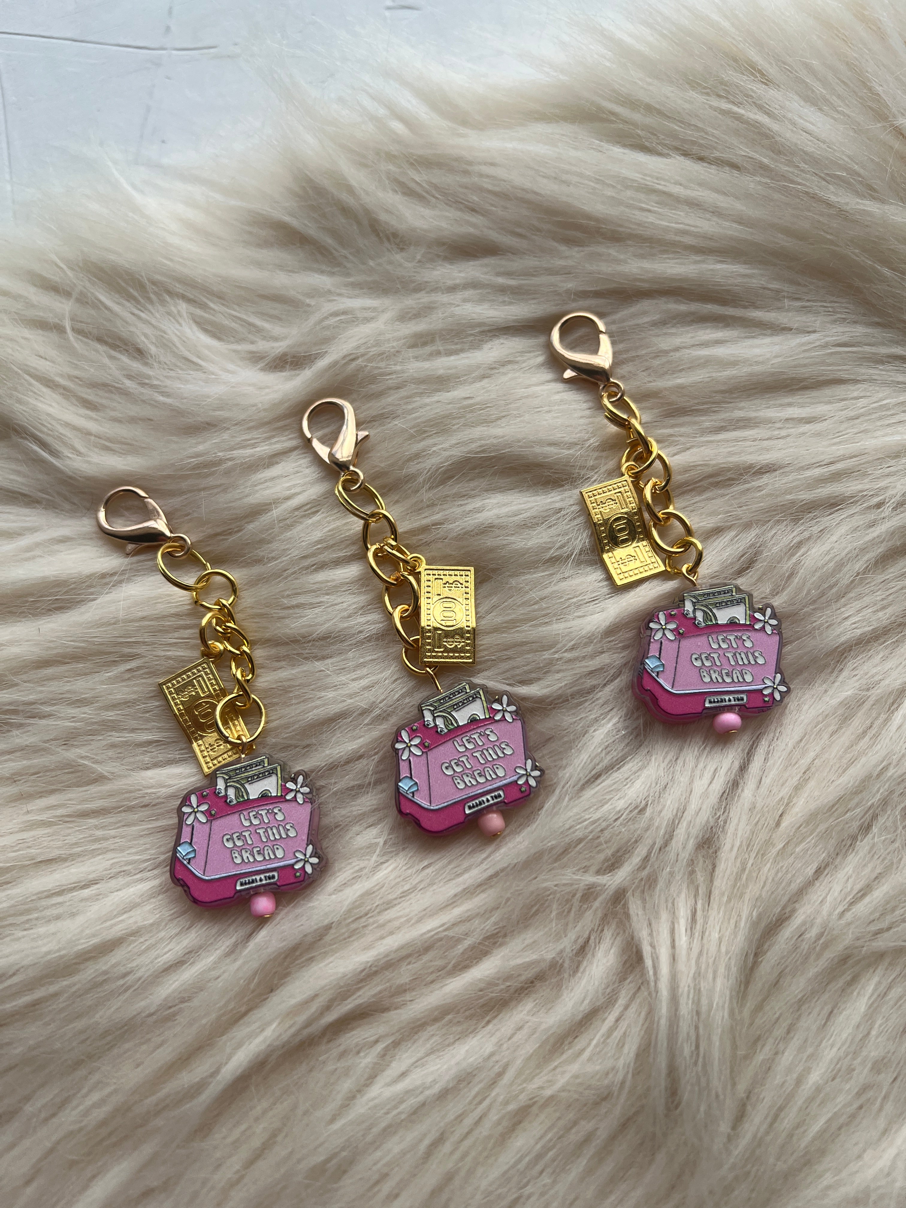 Bread Winner Charm 💰 | Motivational Bag Charm | Cute Hustle Keychain Planner charm
