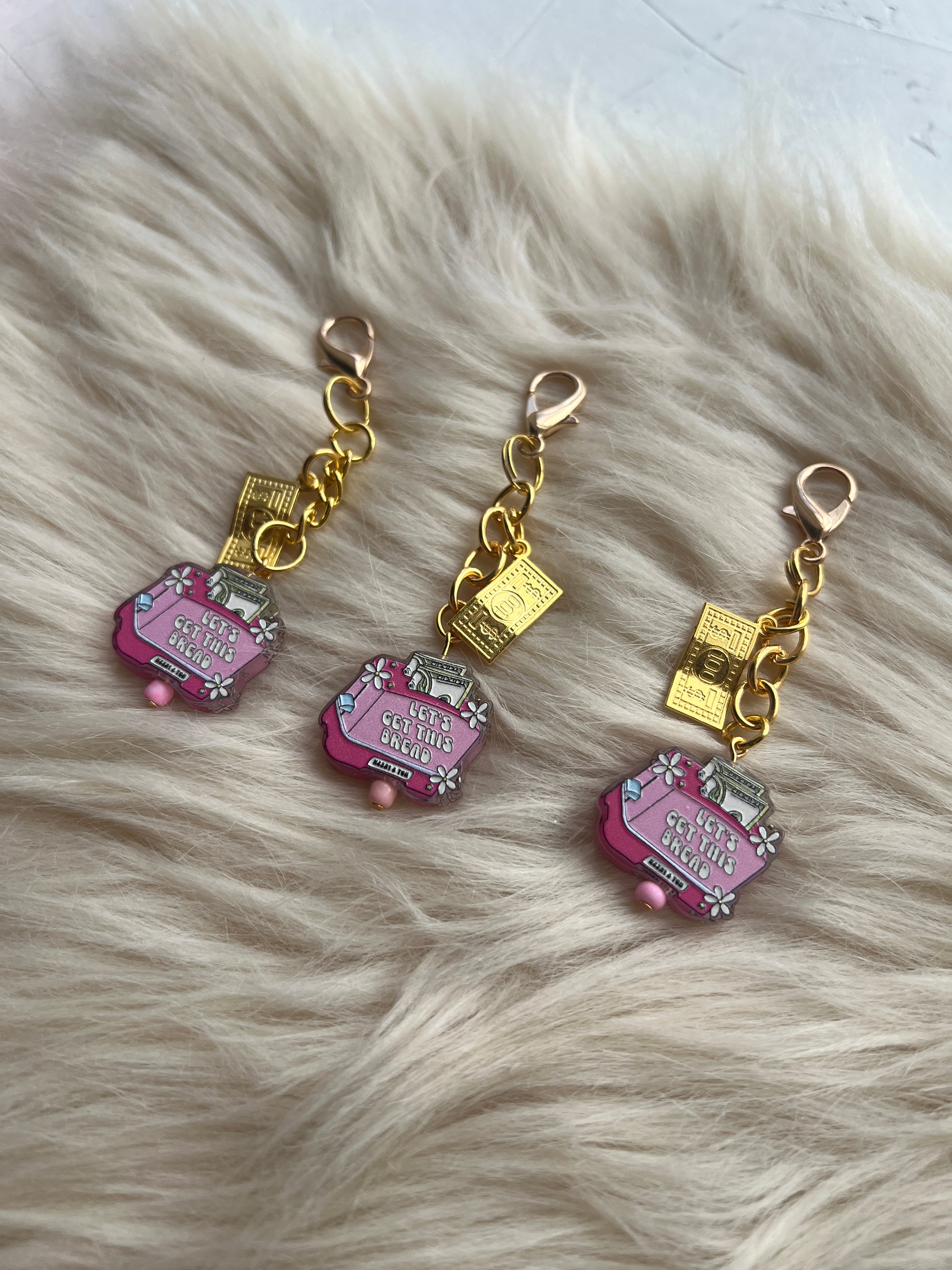 Bread Winner Charm 💰 | Motivational Bag Charm | Cute Hustle Keychain Planner charm