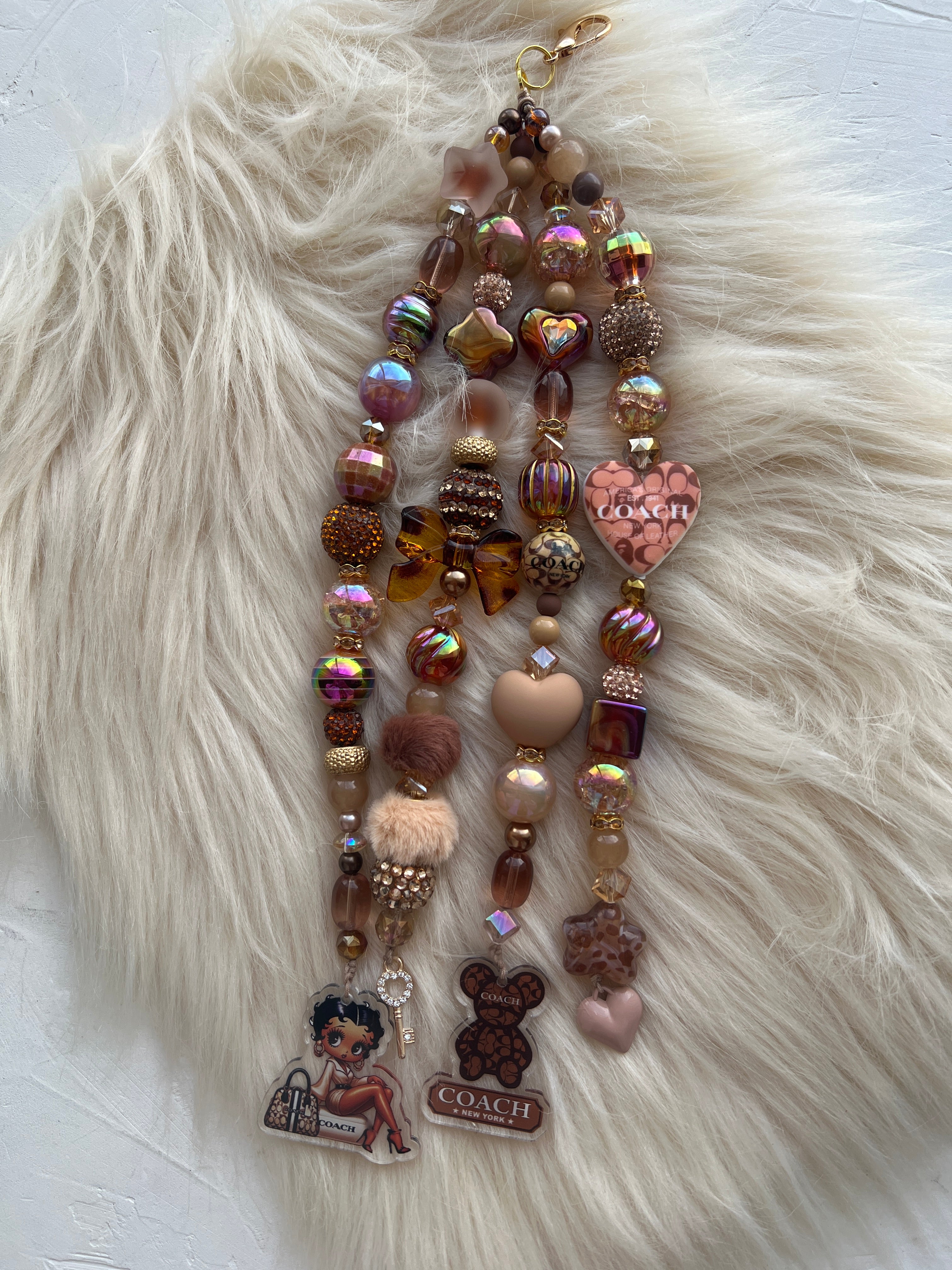 4-Strand Luxe Charm | Statement Planner & Purse Charm