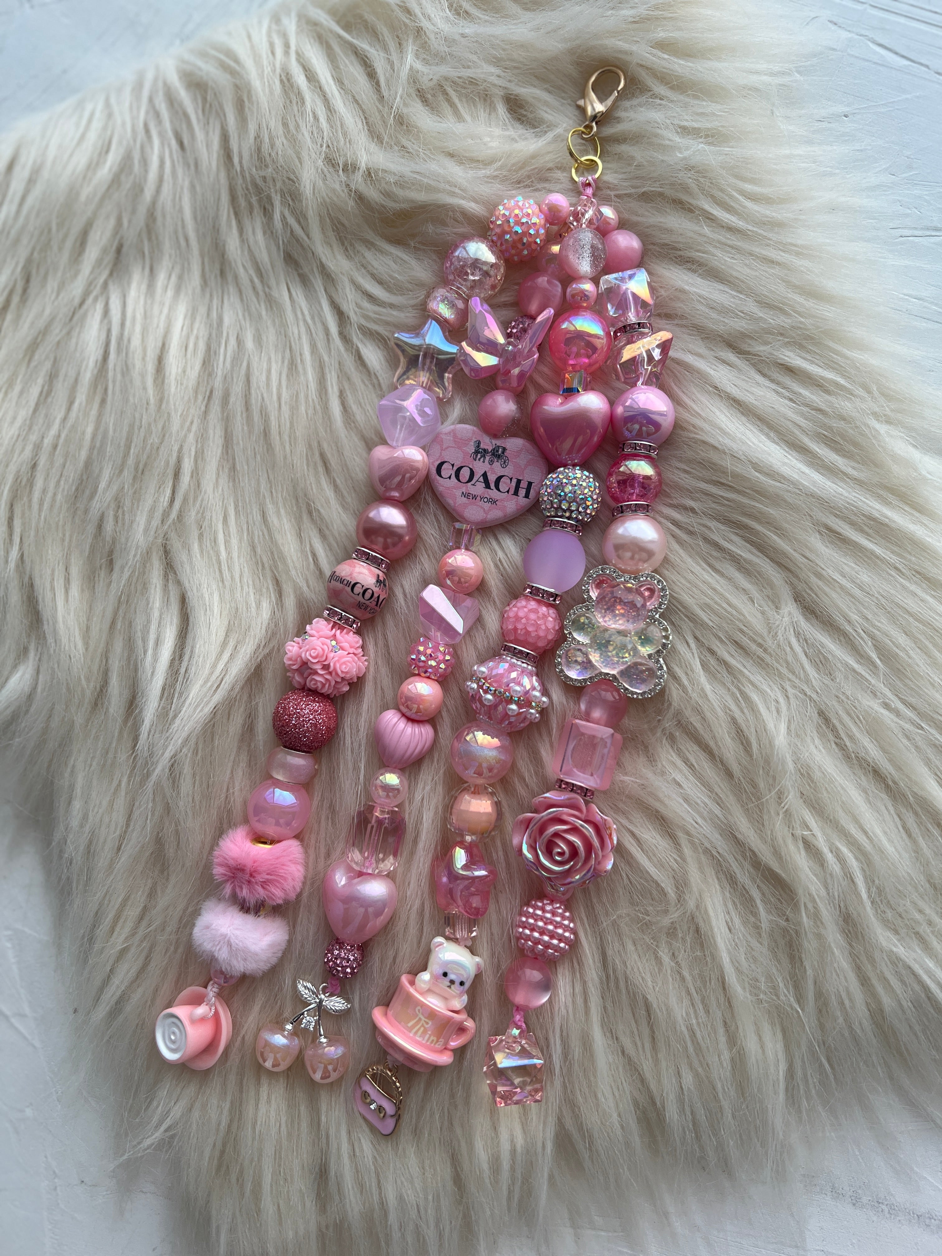 4-Strand Luxe Charm | Statement Planner & Purse Charm