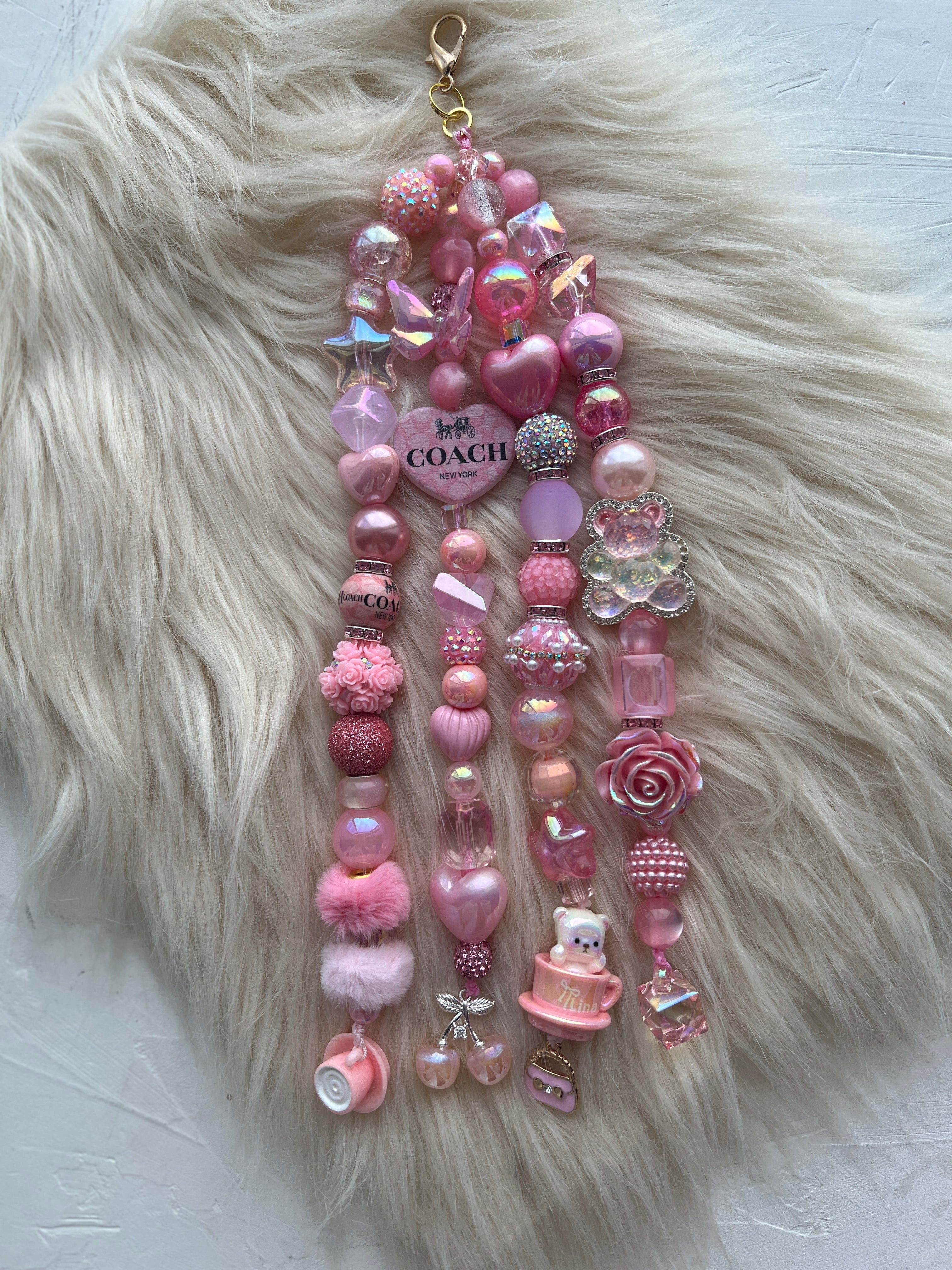 4-Strand Luxe Charm | Statement Planner & Purse Charm