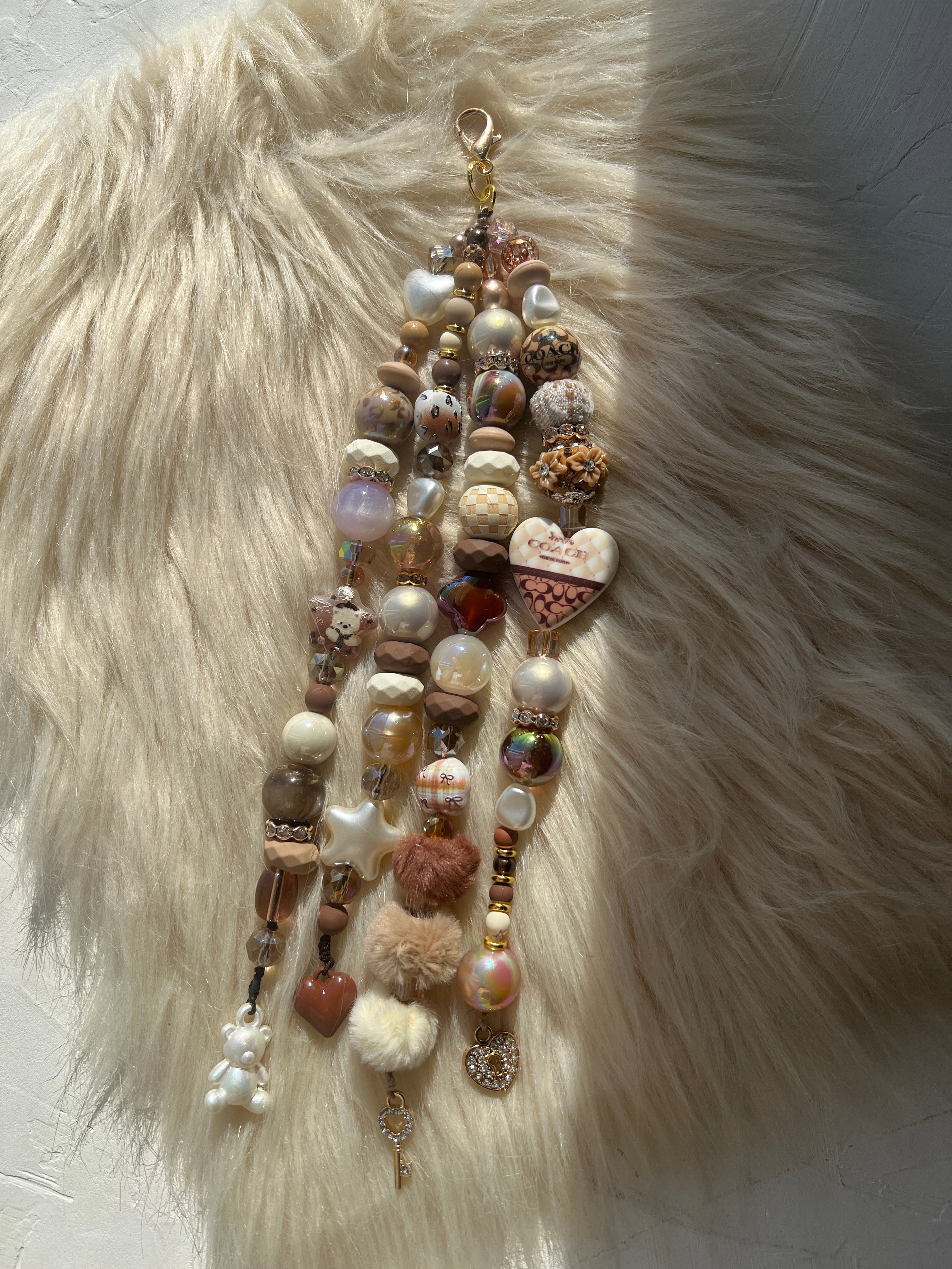 4-Strand Luxe Charm | Statement Planner & Purse Charm