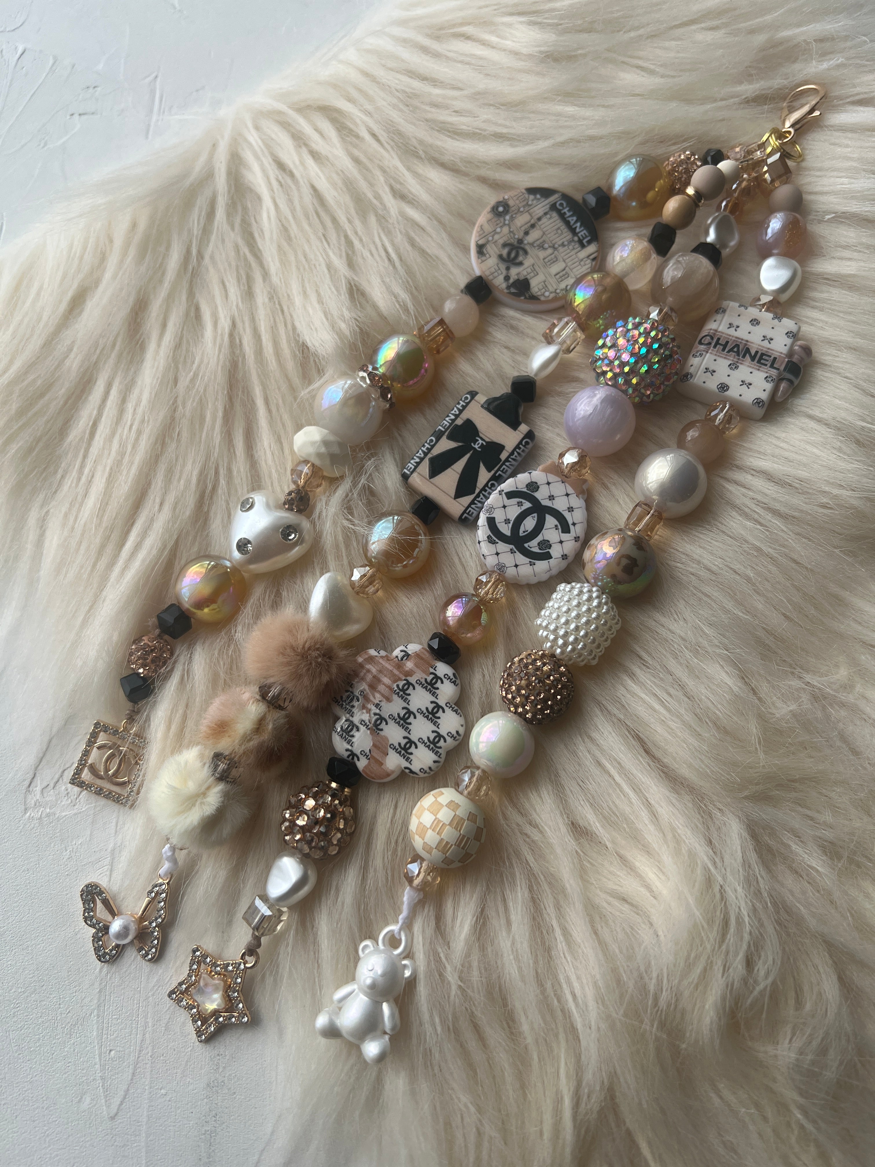 4-Strand Luxe Charm | Statement Planner & Purse Charm