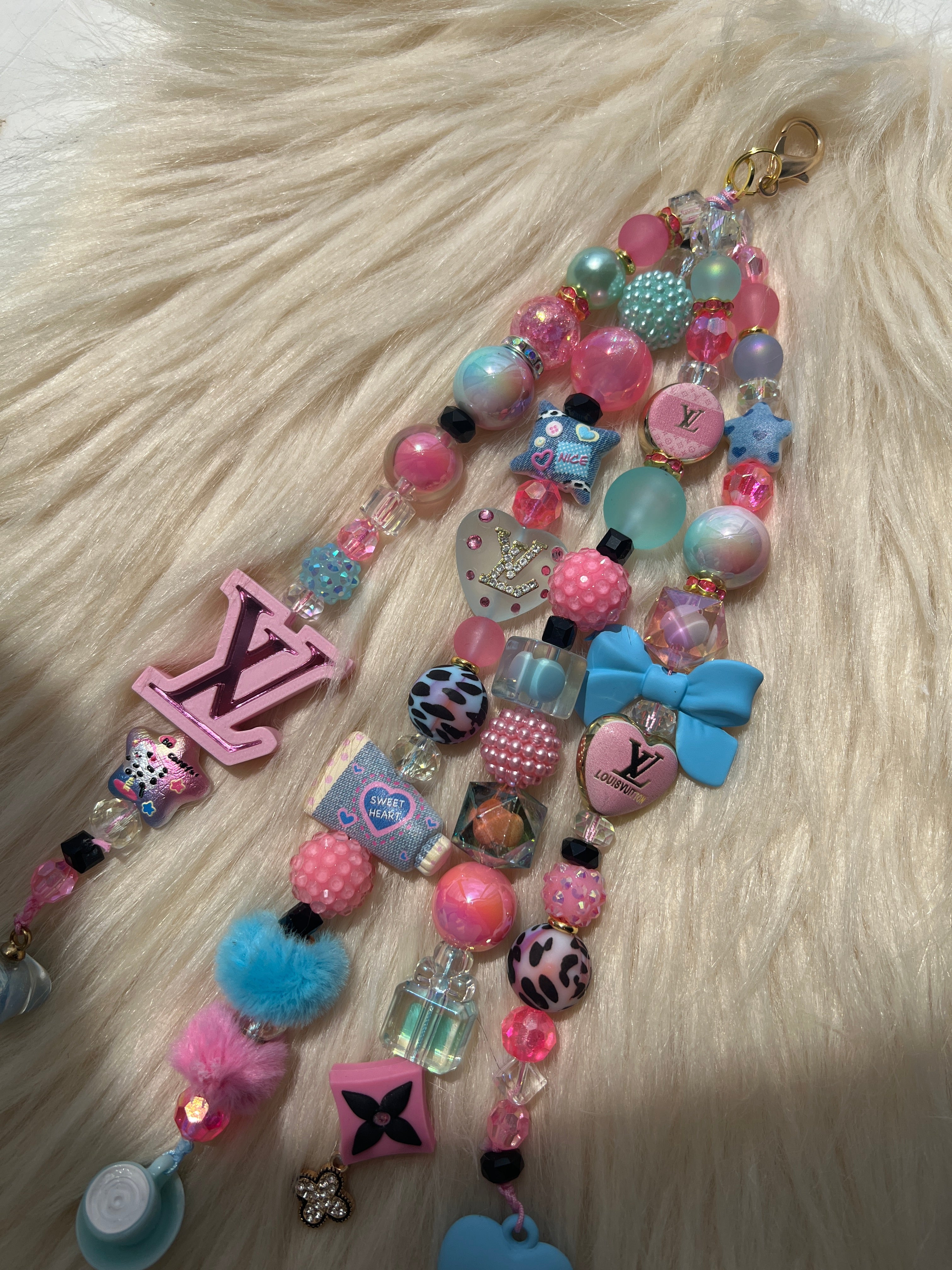 4-Strand Luxe Charm | Statement Planner & Purse Charm