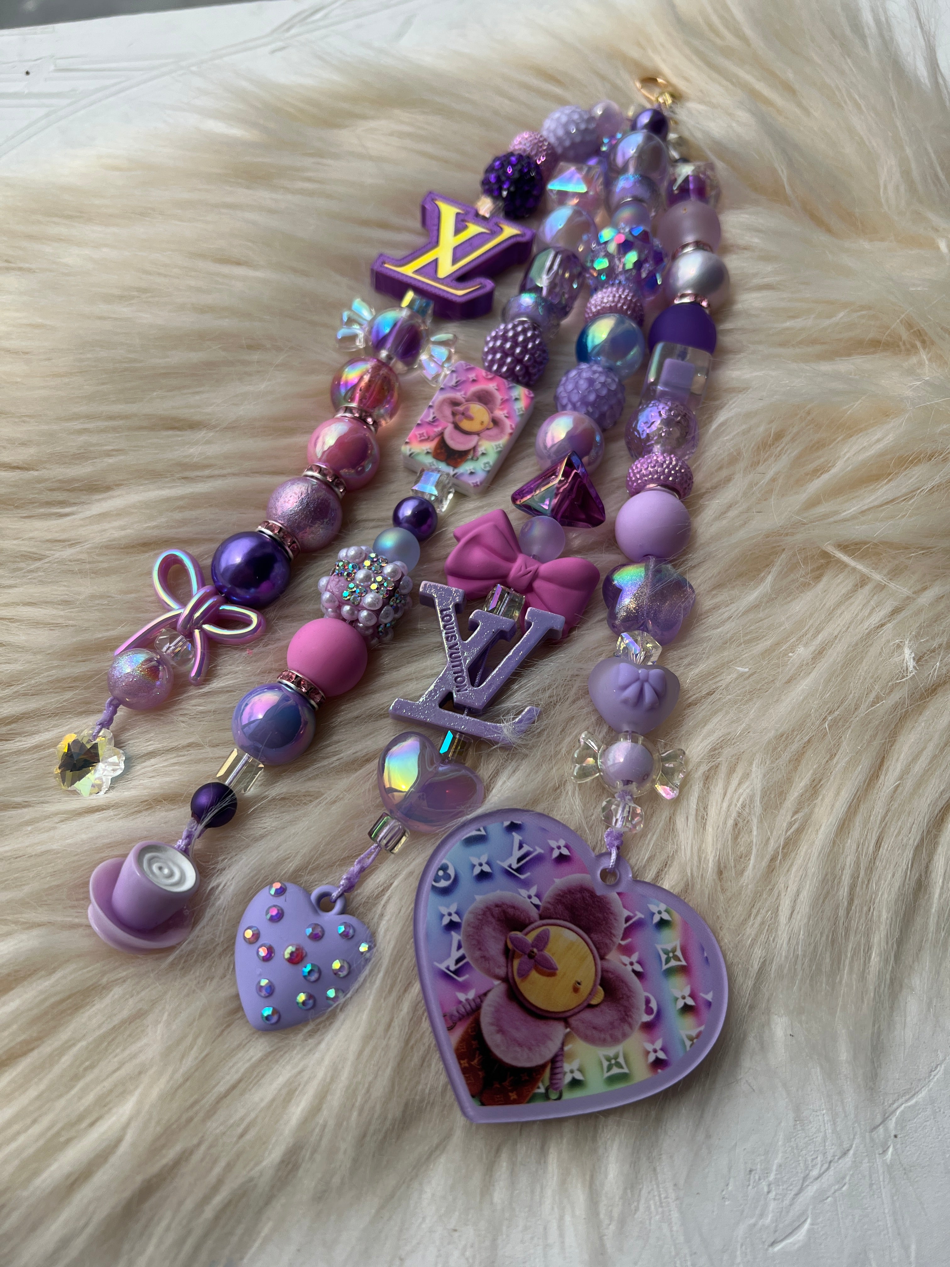 4-Strand Luxe Charm | Statement Planner & Purse Charm