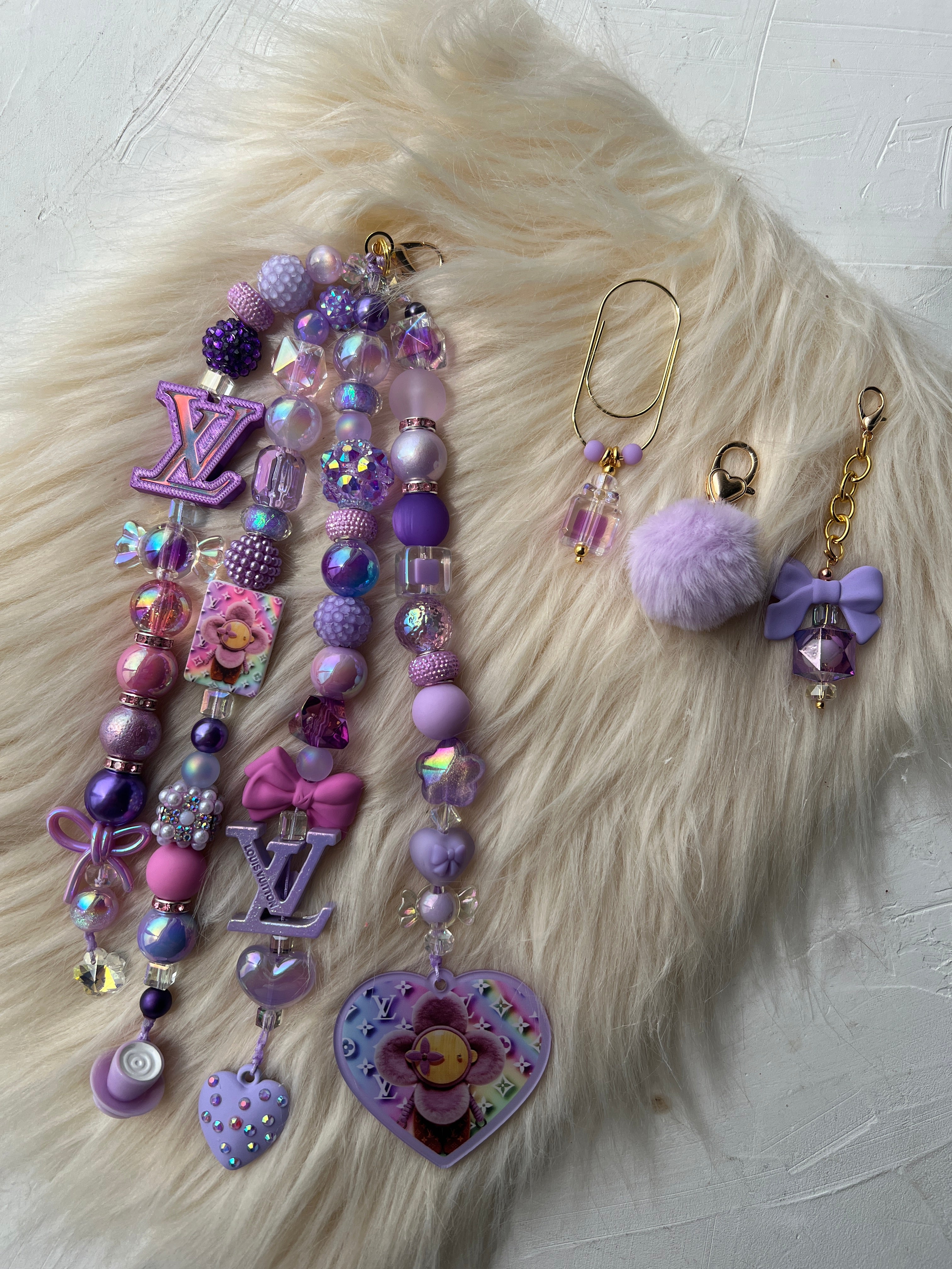 4-Strand Luxe Charm | Statement Planner & Purse Charm