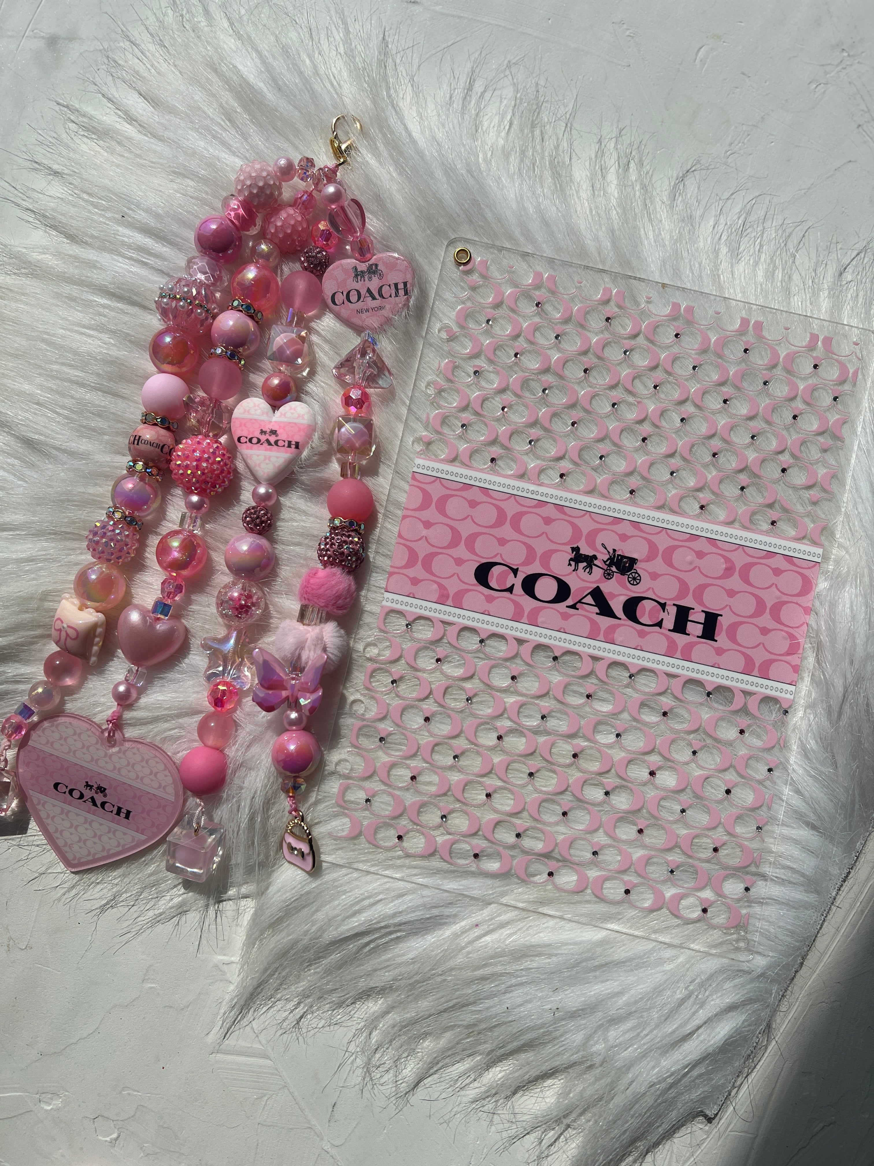 Bling Charm Anchor™ A5 Acrylic Dashboard Set + Matching Luxe Charm | Layered Planner Accessory | Blessed & Blinged Studio