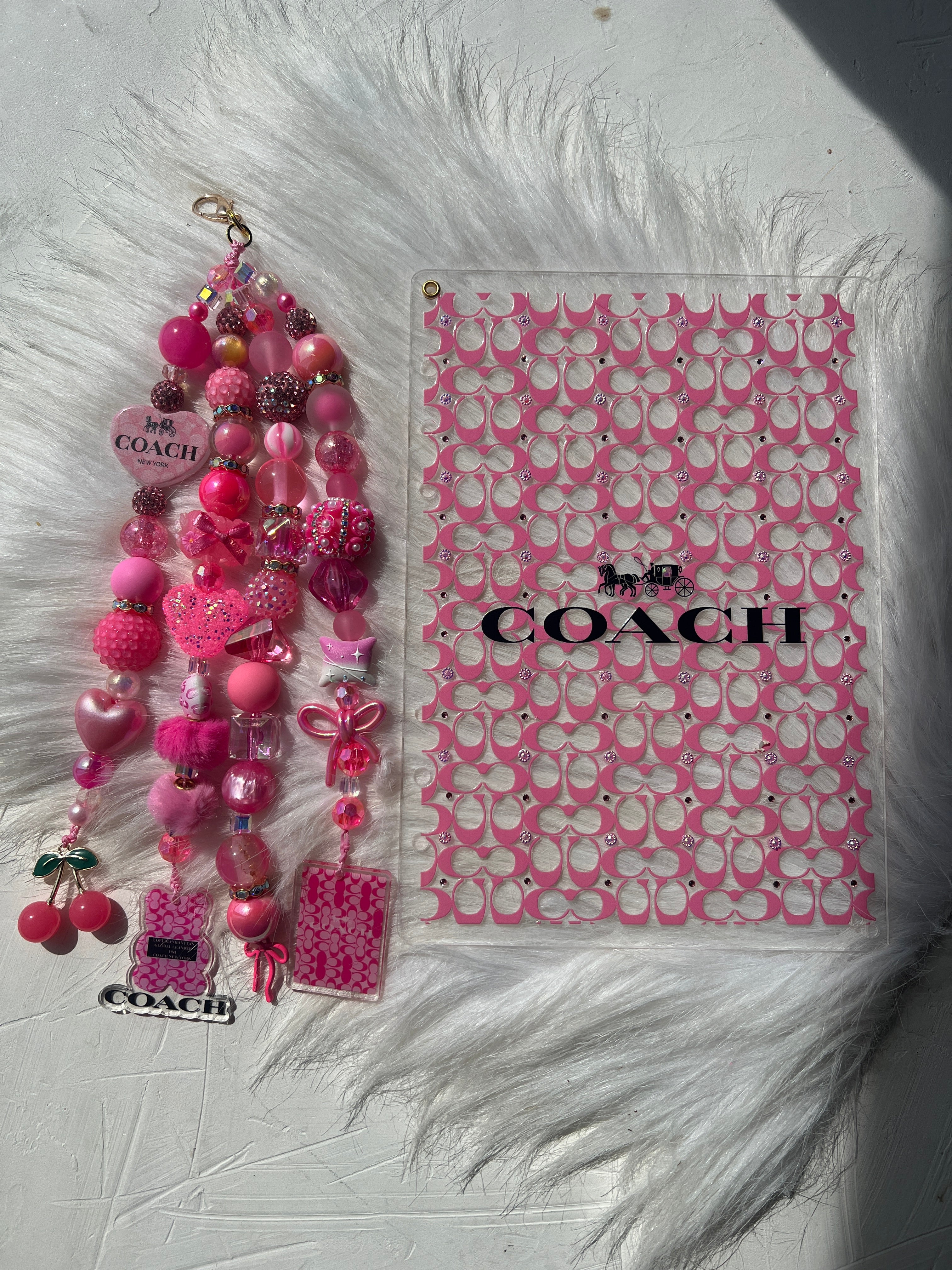 Bling Charm Anchor™ A5 Acrylic Dashboard Set + Matching Luxe Charm | Layered Planner Accessory | Blessed & Blinged Studio