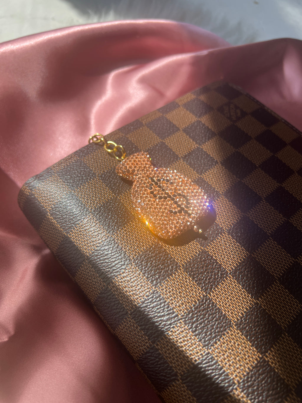 Champagne Bling Money Bag Planner Clip Charm