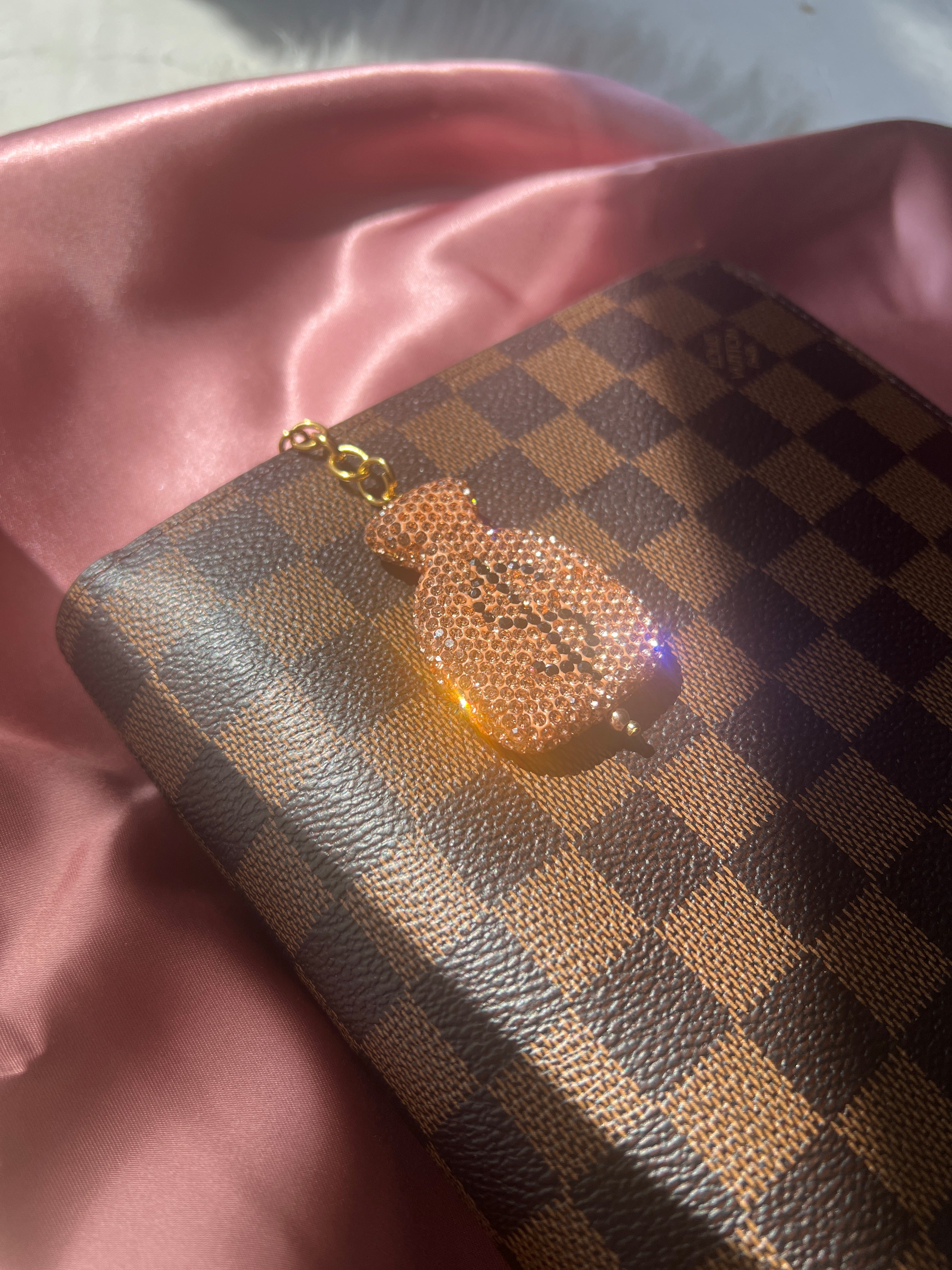 Champagne Bling Money Bag Planner Clip Charm