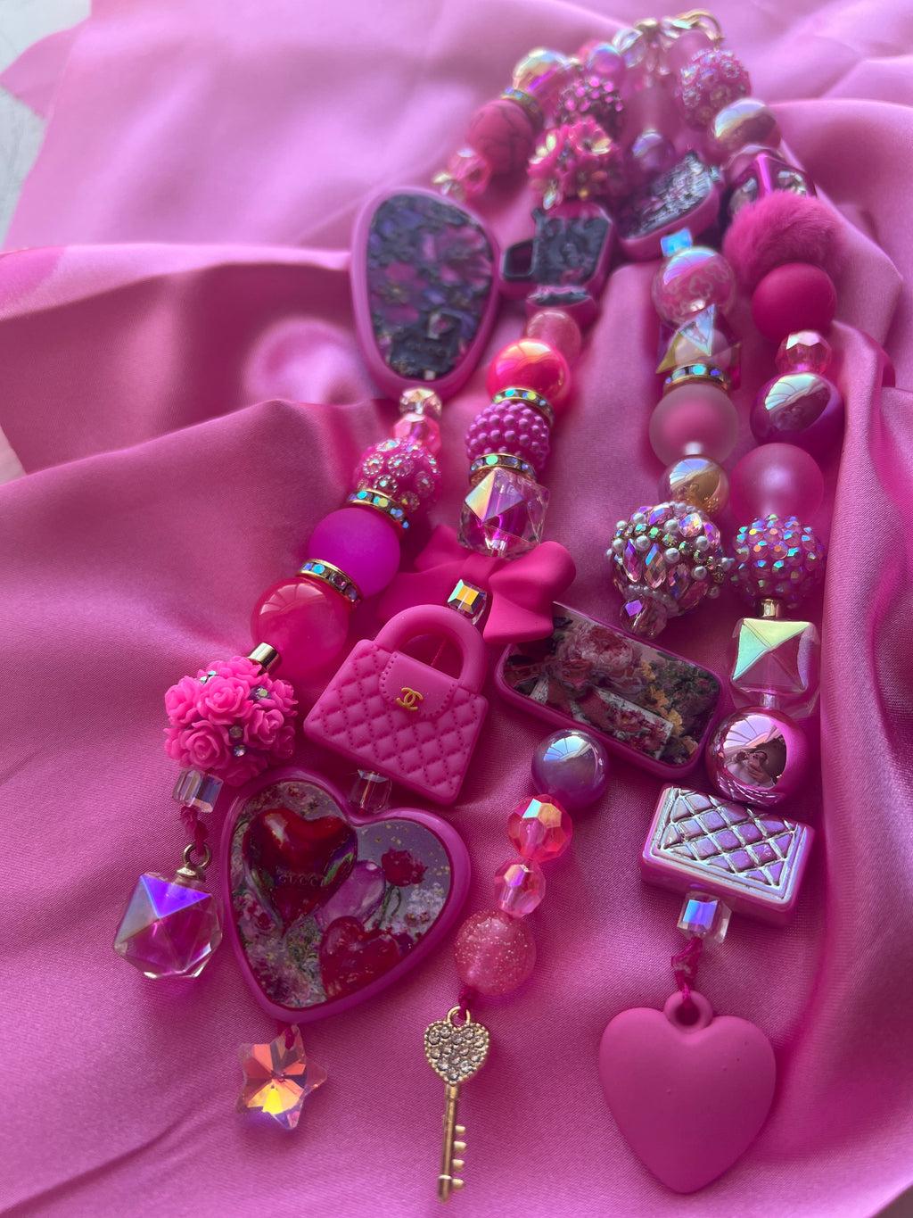 4-Strand Luxe Charm | Statement Planner & Purse Charm