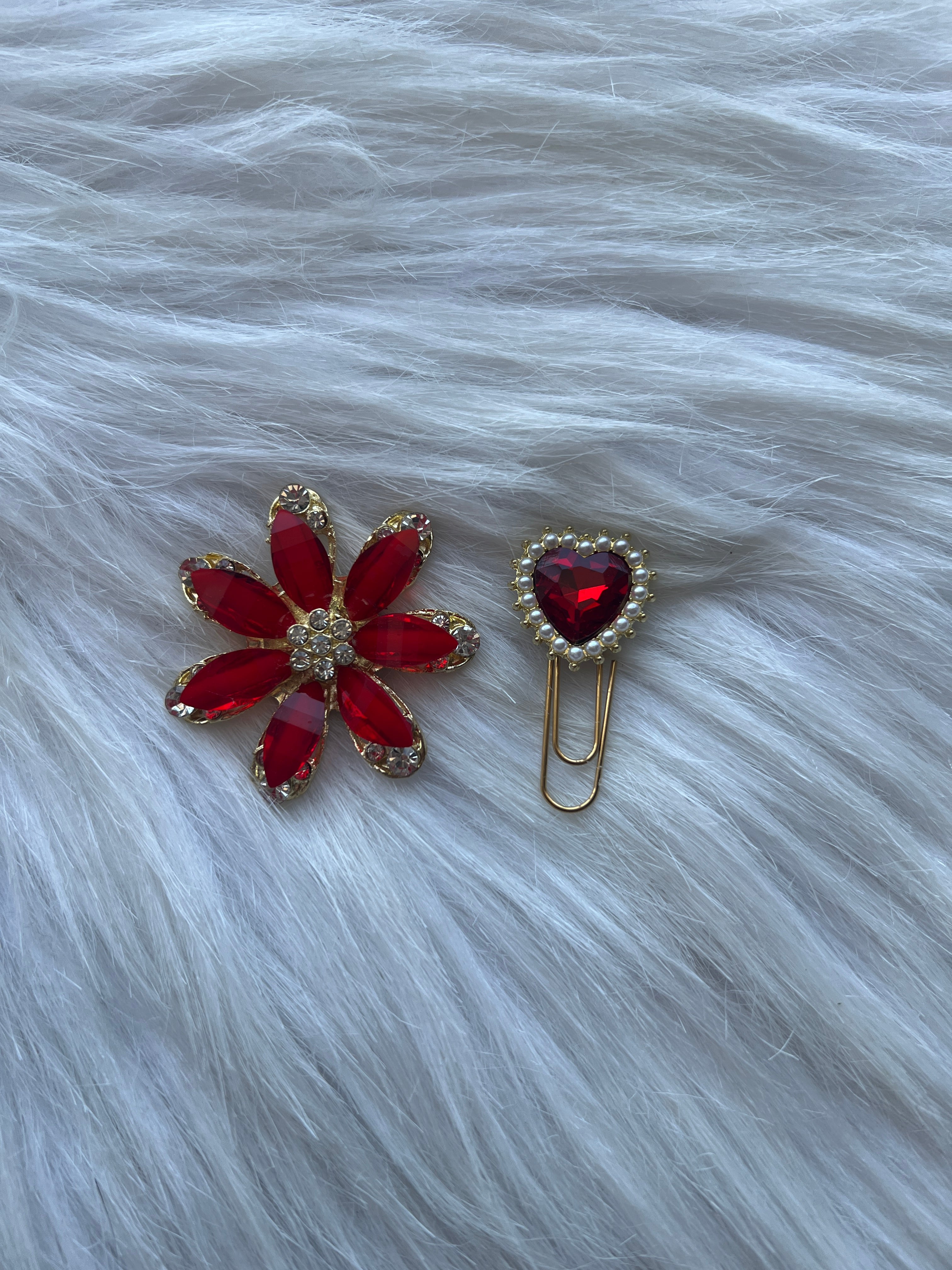 Red Luxe Planner Accessories | The Pretty Little Things Collection