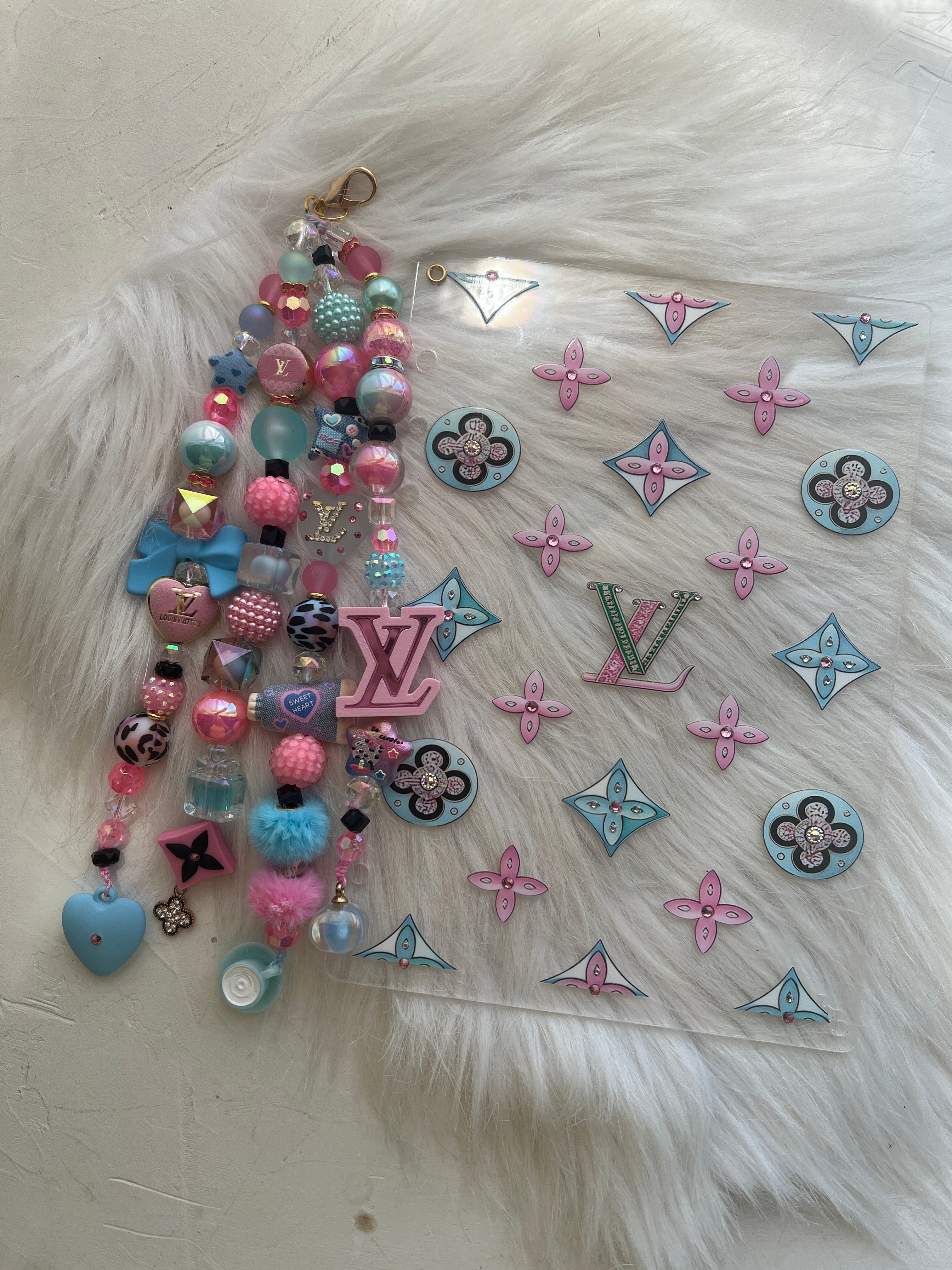 Bling Charm Anchor™ A5 Acrylic Dashboard Set + Matching Luxe Charm | Layered Planner Accessory | Blessed & Blinged Studio
