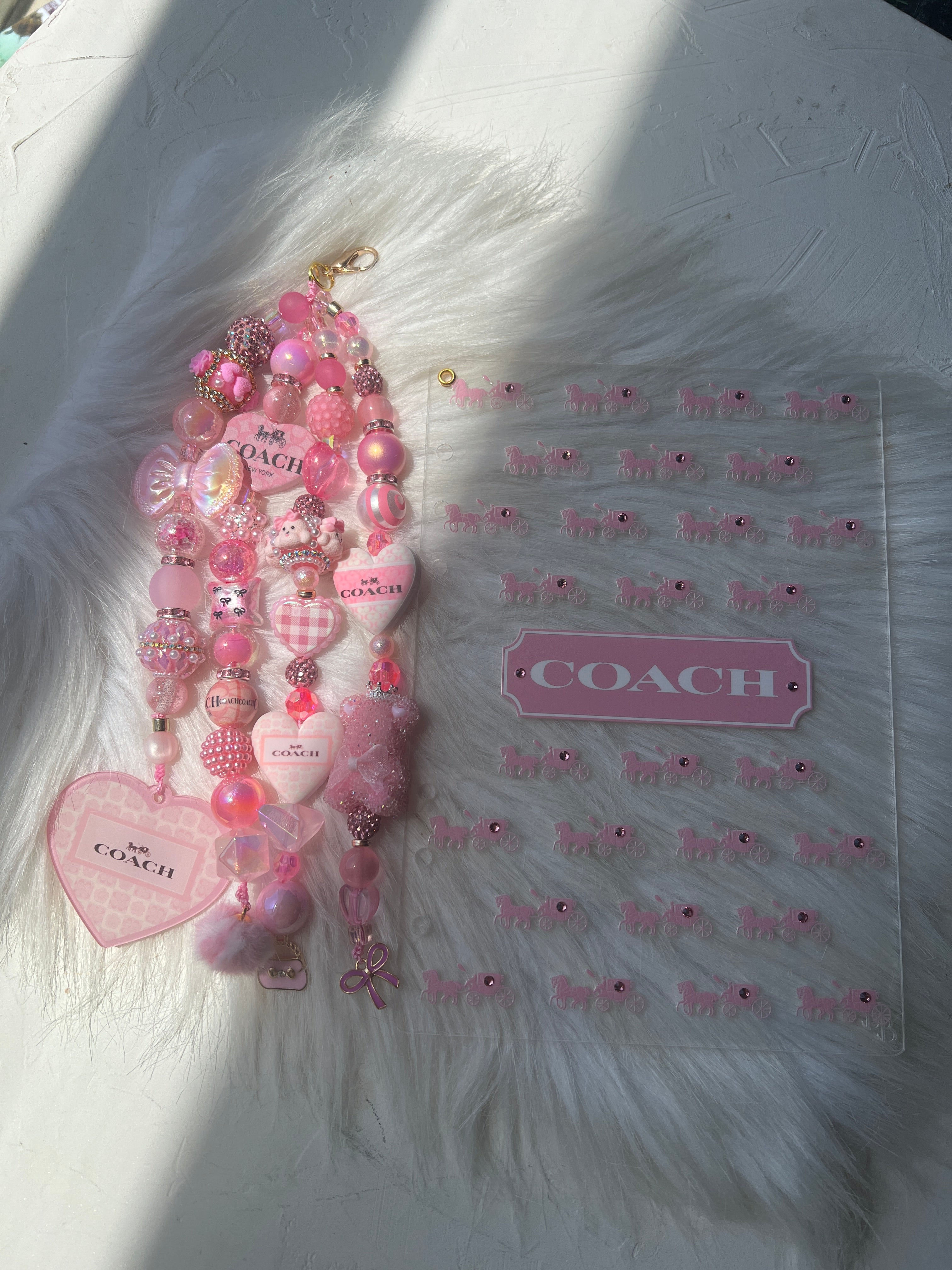 Bling Charm Anchor™ A5 Acrylic Dashboard Set + Matching Luxe Charm | Layered Planner Accessory | Blessed & Blinged Studio