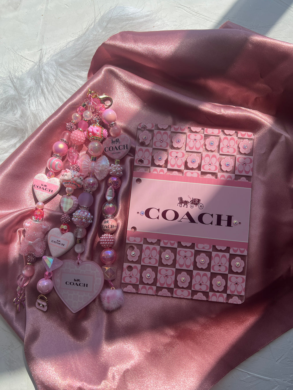 Bling Charm Anchor™ PERSONAL WIDE Acrylic Dashboard Set + Matching Luxe Charm | Layered Planner Accessory
