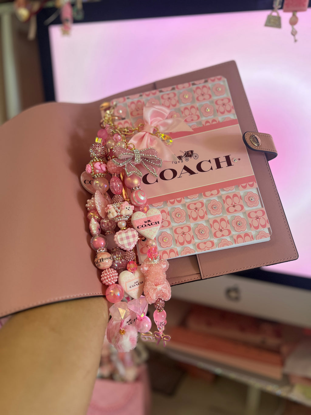 Bling Charm Anchor™ PERSONAL WIDE Acrylic Dashboard Set + Matching Luxe Charm | Layered Planner Accessory