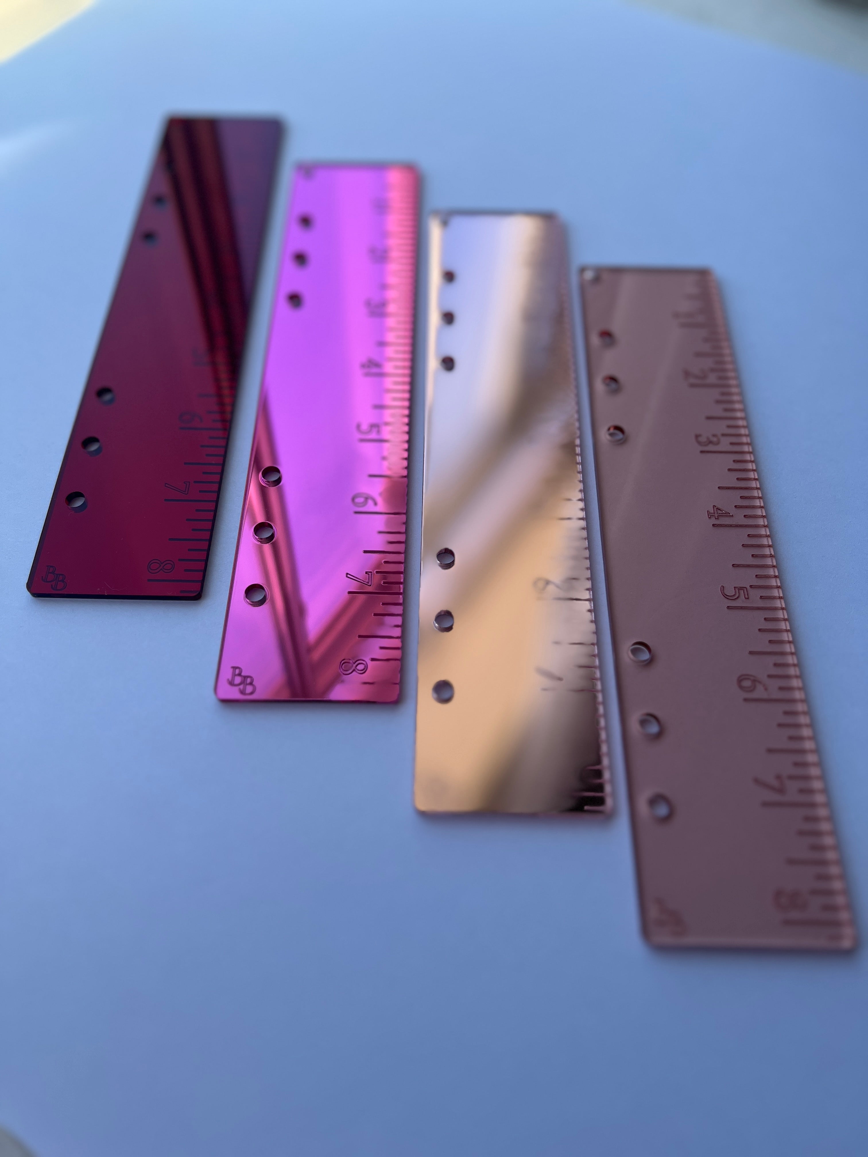 The Everyday Luxe Ruler™ | Luxury Acrylic Planner Ruler Insert | Mirror & Clear Planner Accessory | A5 & Personal Sizes