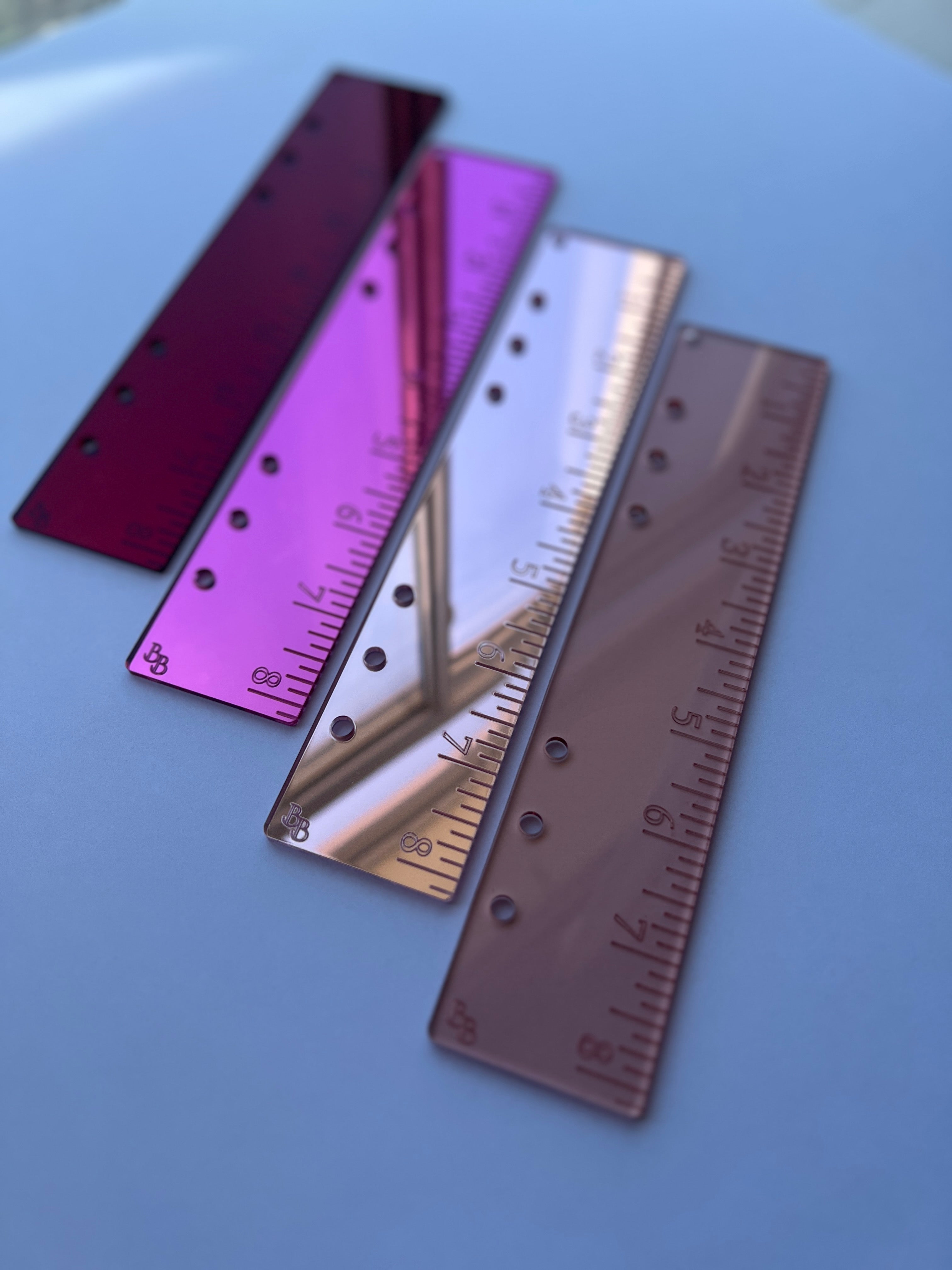 The Everyday Luxe Ruler™ | Luxury Acrylic Planner Ruler Insert | Mirror & Clear Planner Accessory | A5 & Personal Sizes