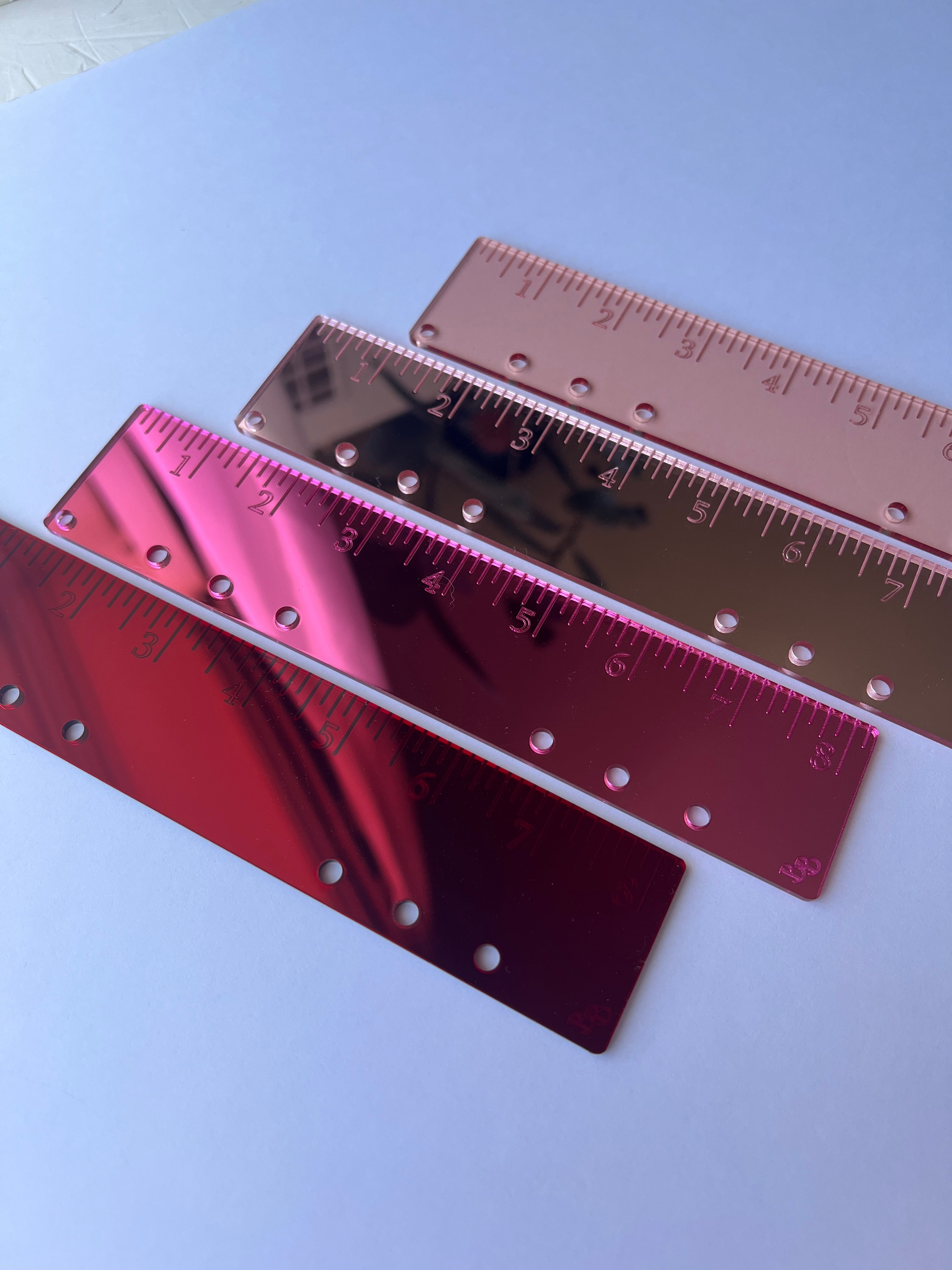 The Everyday Luxe Ruler™ | Luxury Acrylic Planner Ruler Insert | Mirror & Clear Planner Accessory | A5 & Personal Sizes