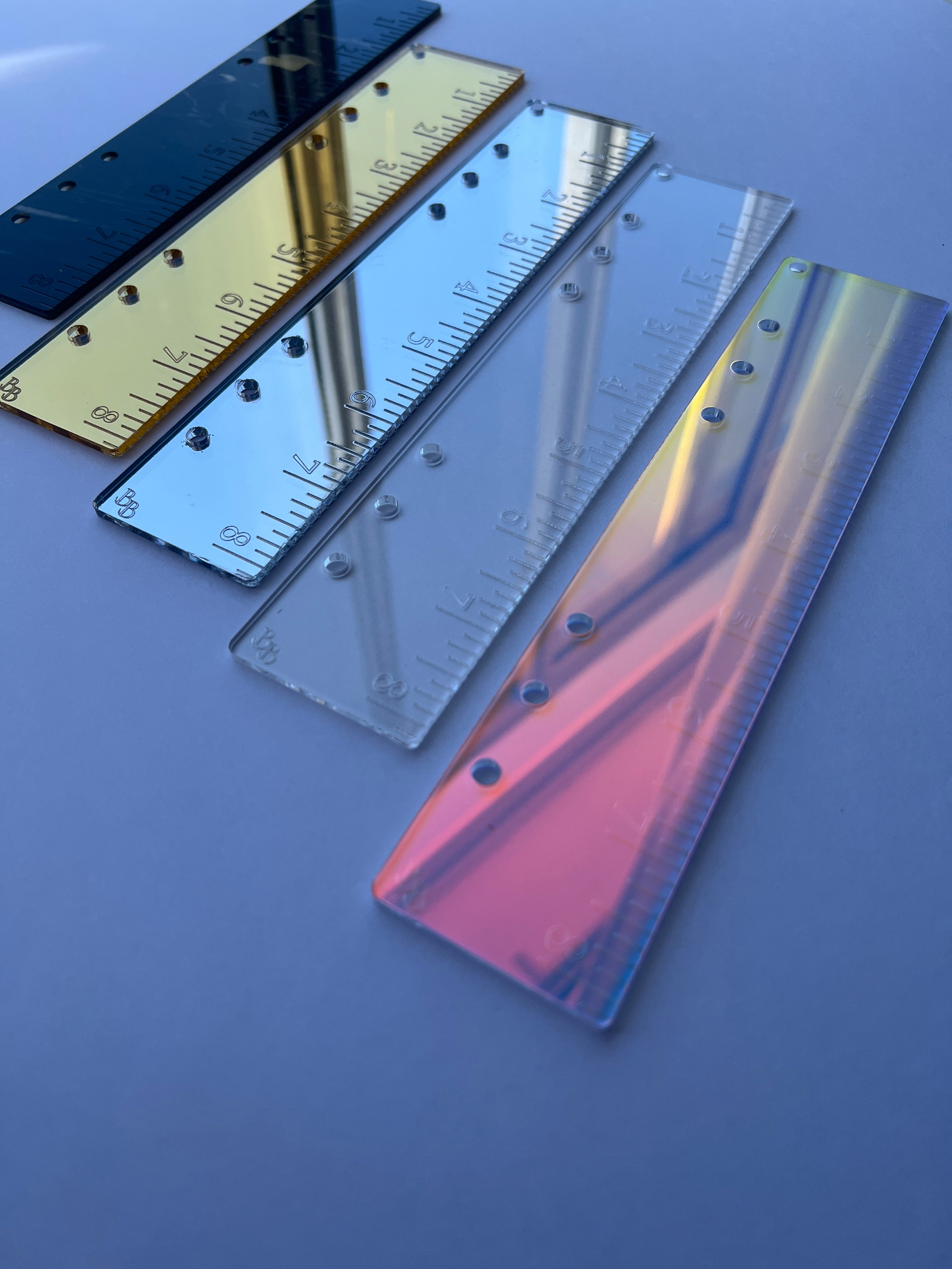 The Everyday Luxe Ruler™ | Luxury Acrylic Planner Ruler Insert | Mirror & Clear Planner Accessory | A5 & Personal Sizes