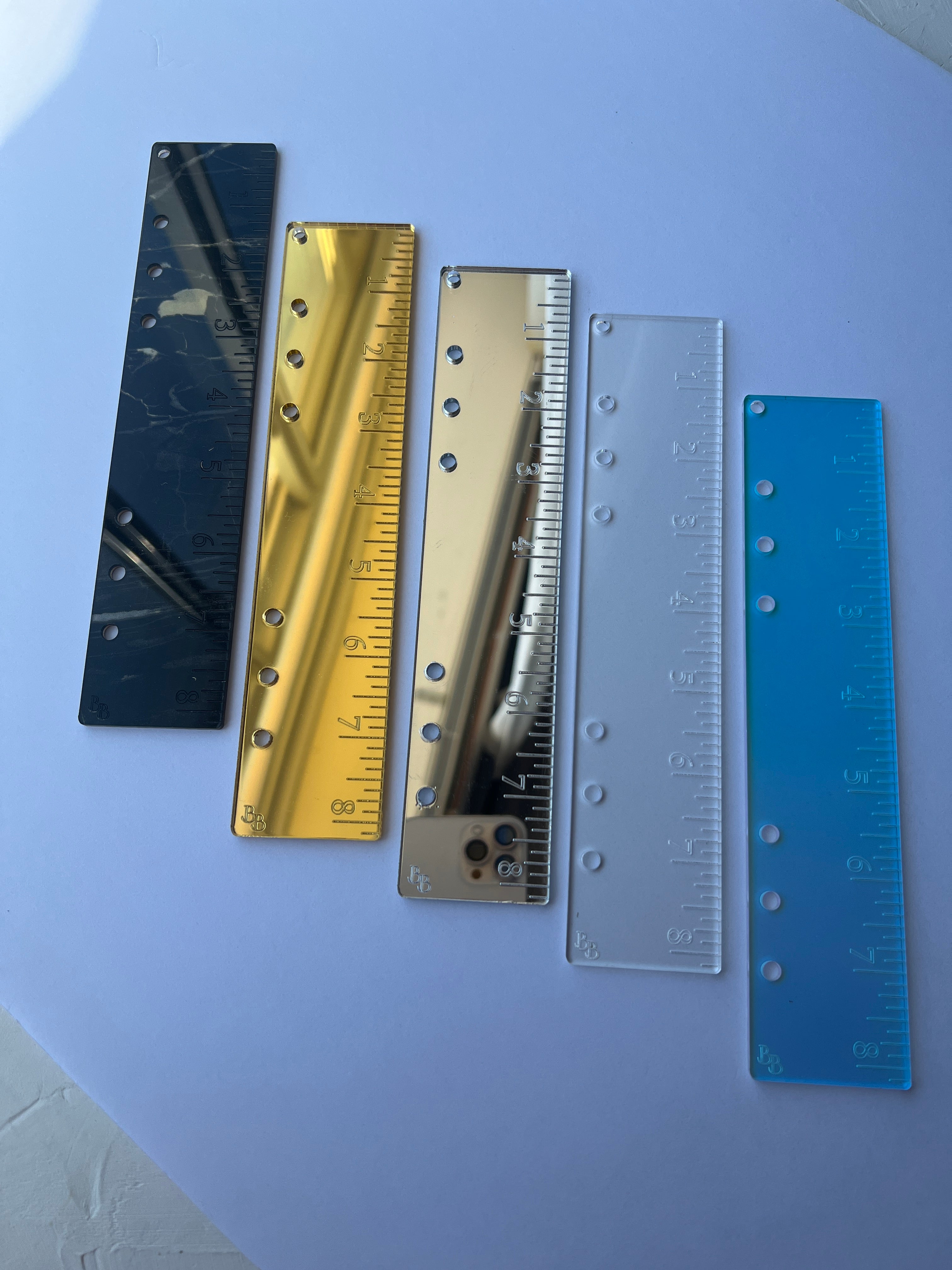 The Everyday Luxe Ruler™ | Luxury Acrylic Planner Ruler Insert | Mirror & Clear Planner Accessory | A5 & Personal Sizes