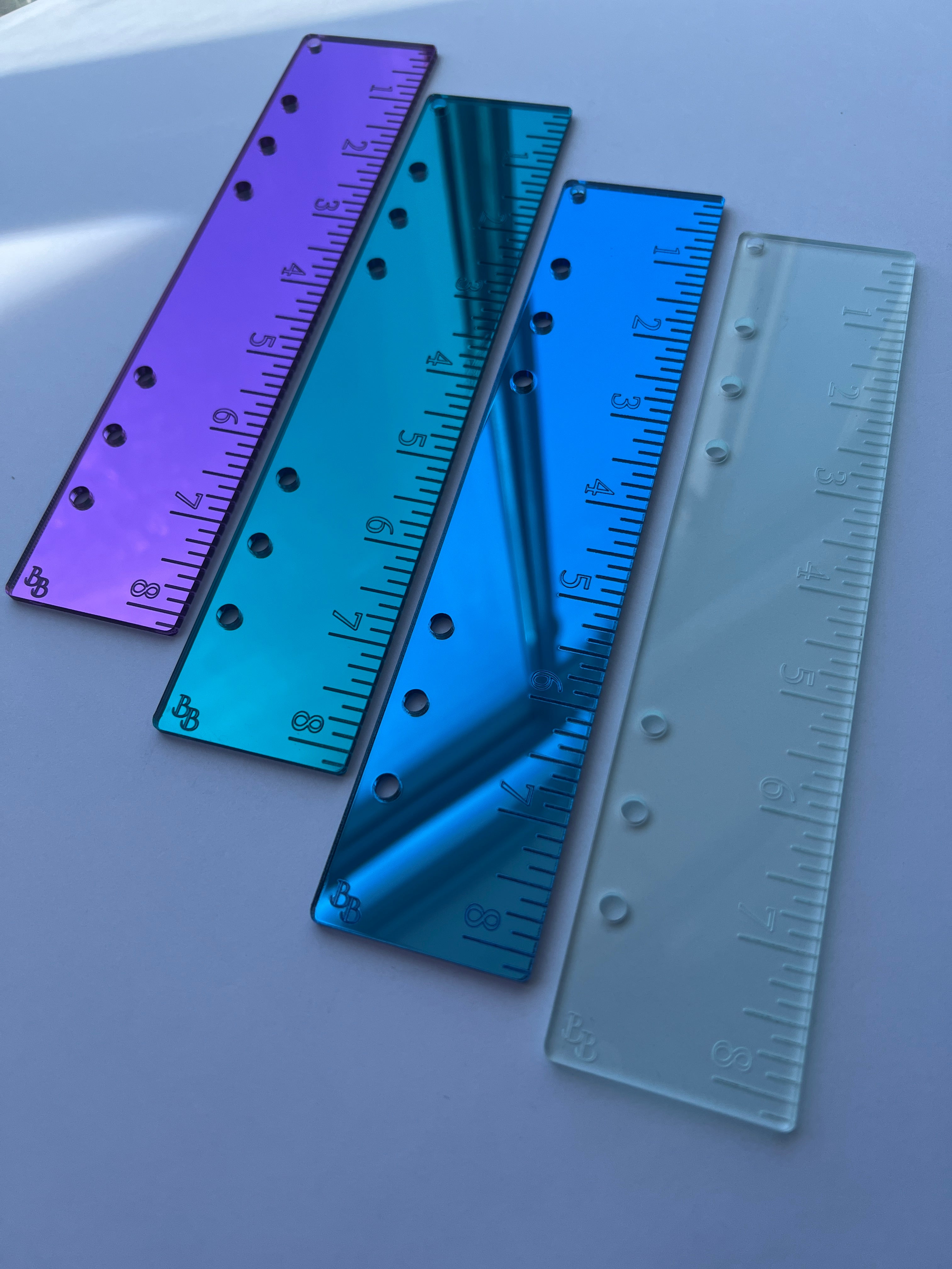 The Everyday Luxe Ruler™ | Luxury Acrylic Planner Ruler Insert | Mirror & Clear Planner Accessory | A5 & Personal Sizes