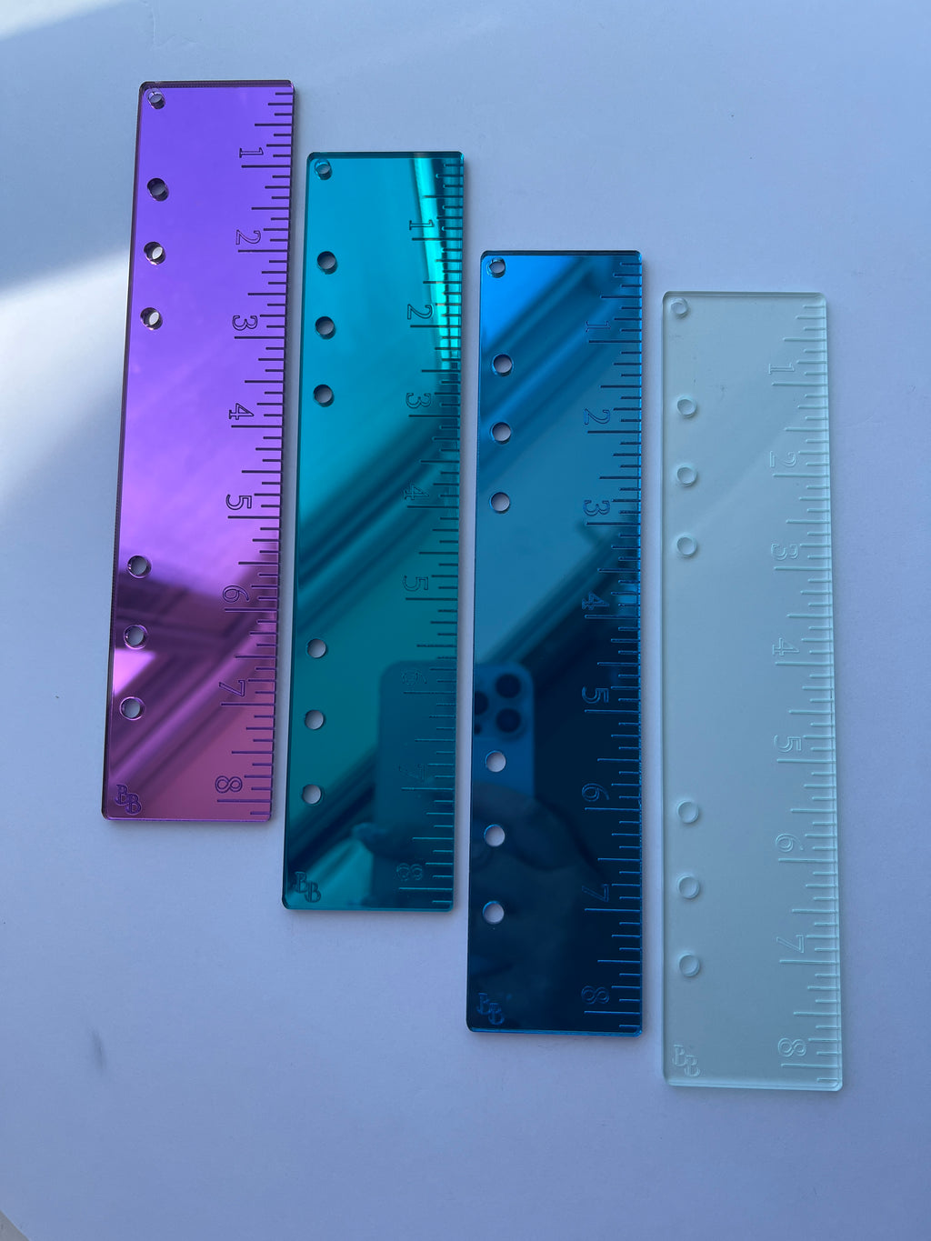 The Everyday Luxe Ruler™ | Luxury Acrylic Planner Ruler Insert | Mirror & Clear Planner Accessory | A5 & Personal Sizes