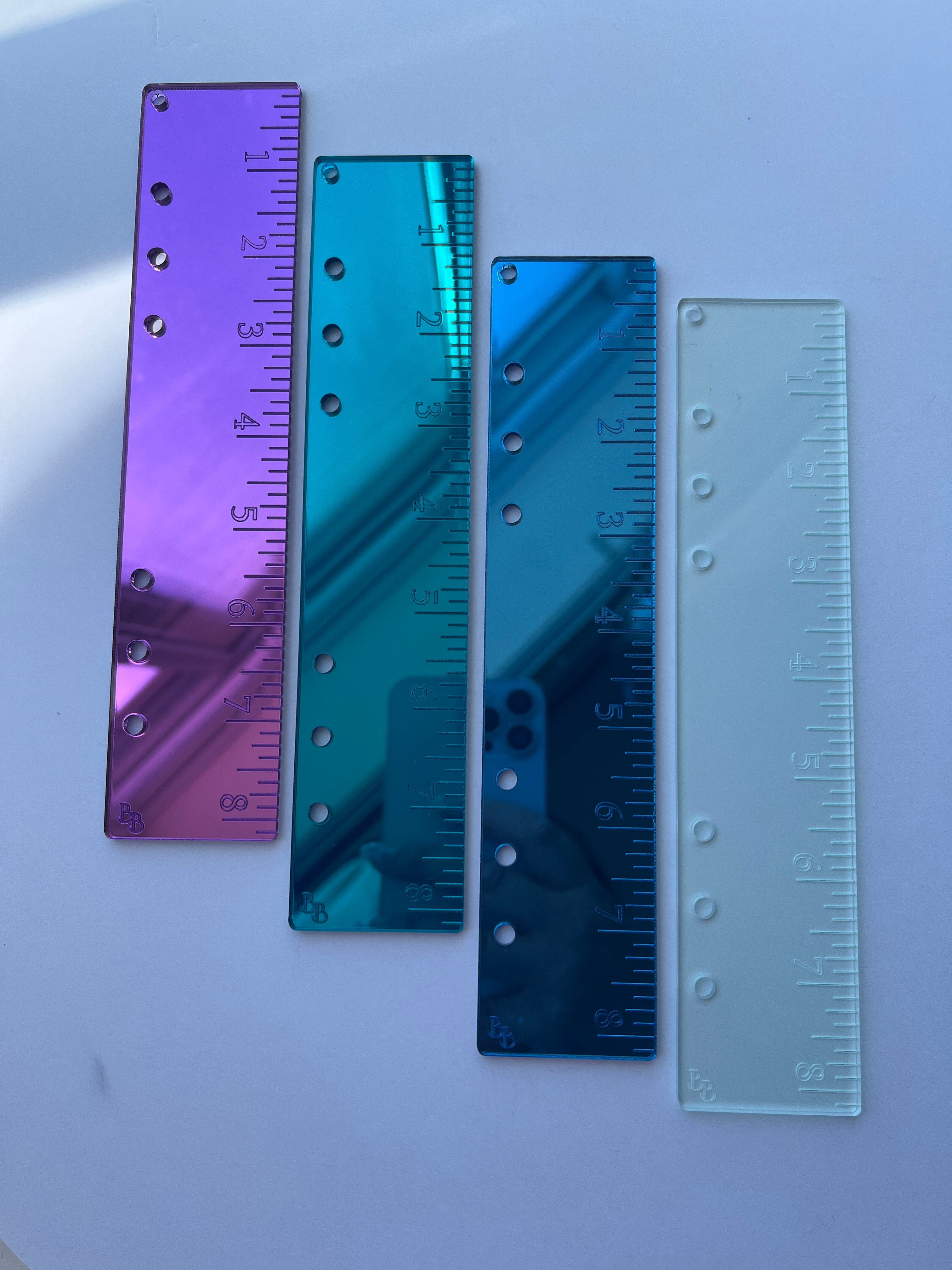 The Everyday Luxe Ruler™ | Luxury Acrylic Planner Ruler Insert | Mirror & Clear Planner Accessory | A5 & Personal Sizes