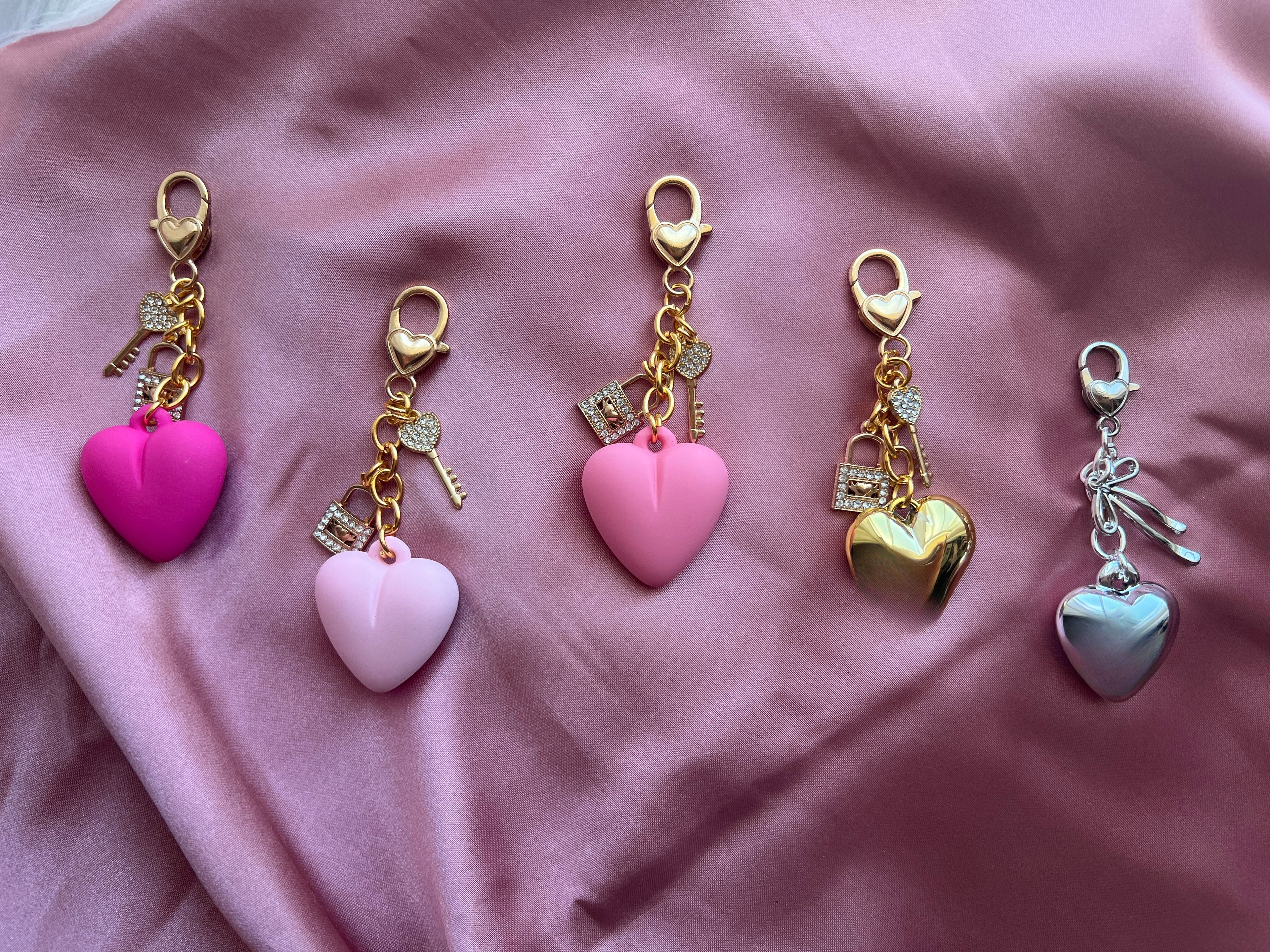 The Sweetheart Lock Collection | Coquette Planner & Purse Clip Charms