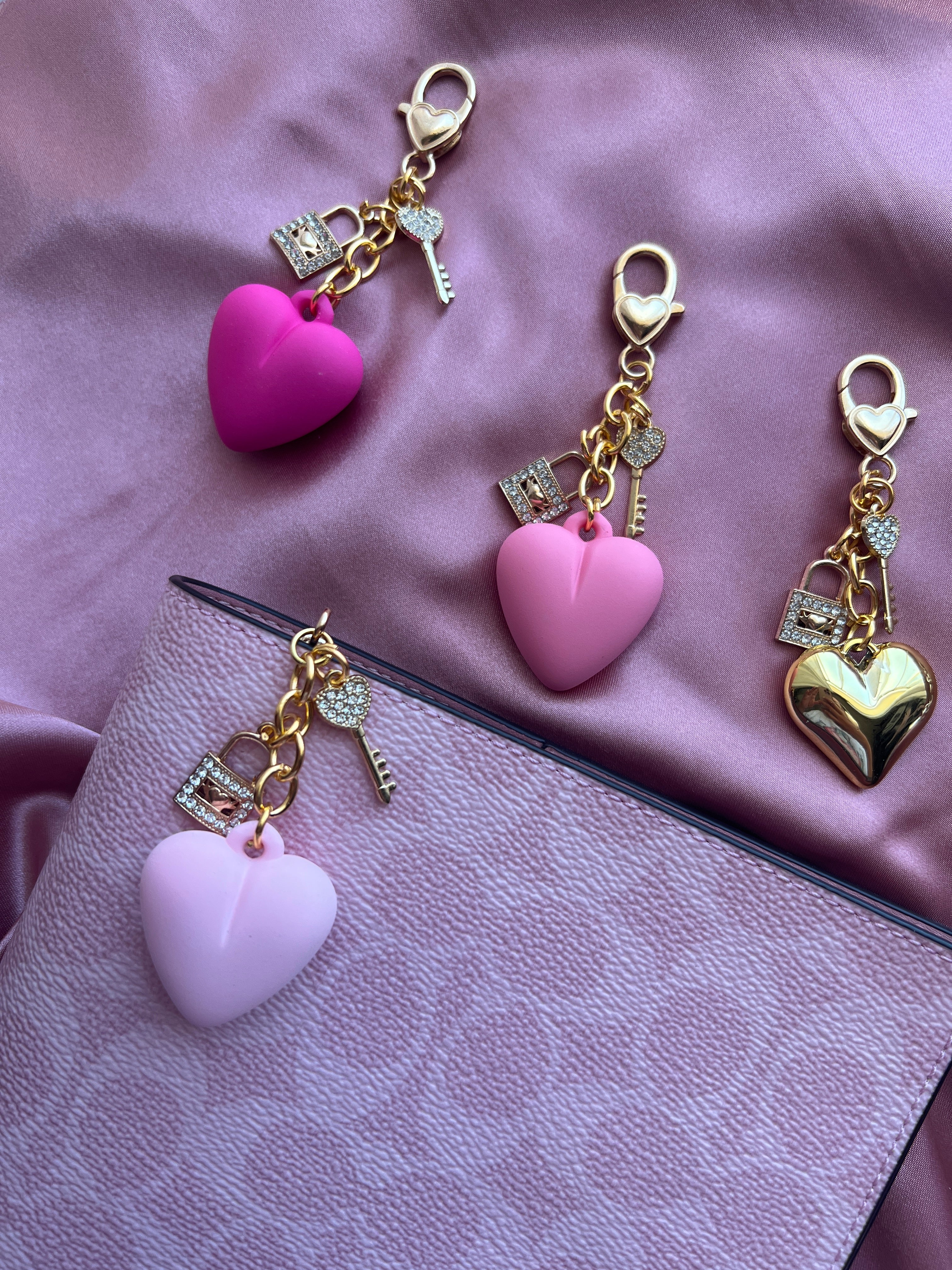 The Sweetheart Lock Collection | Coquette Planner & Purse Clip Charms