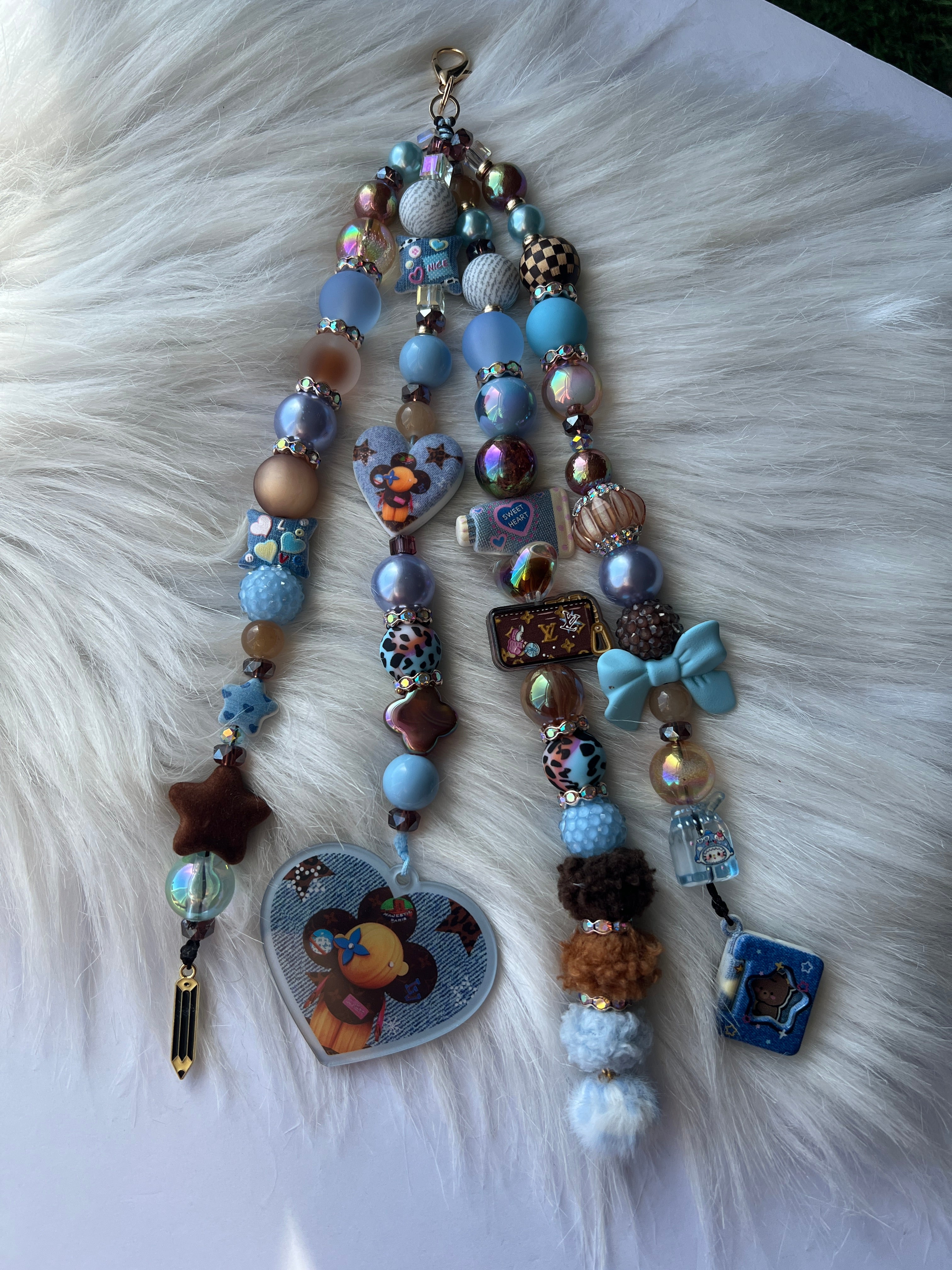 4-Strand Luxe Charm | Statement Planner & Purse Charm