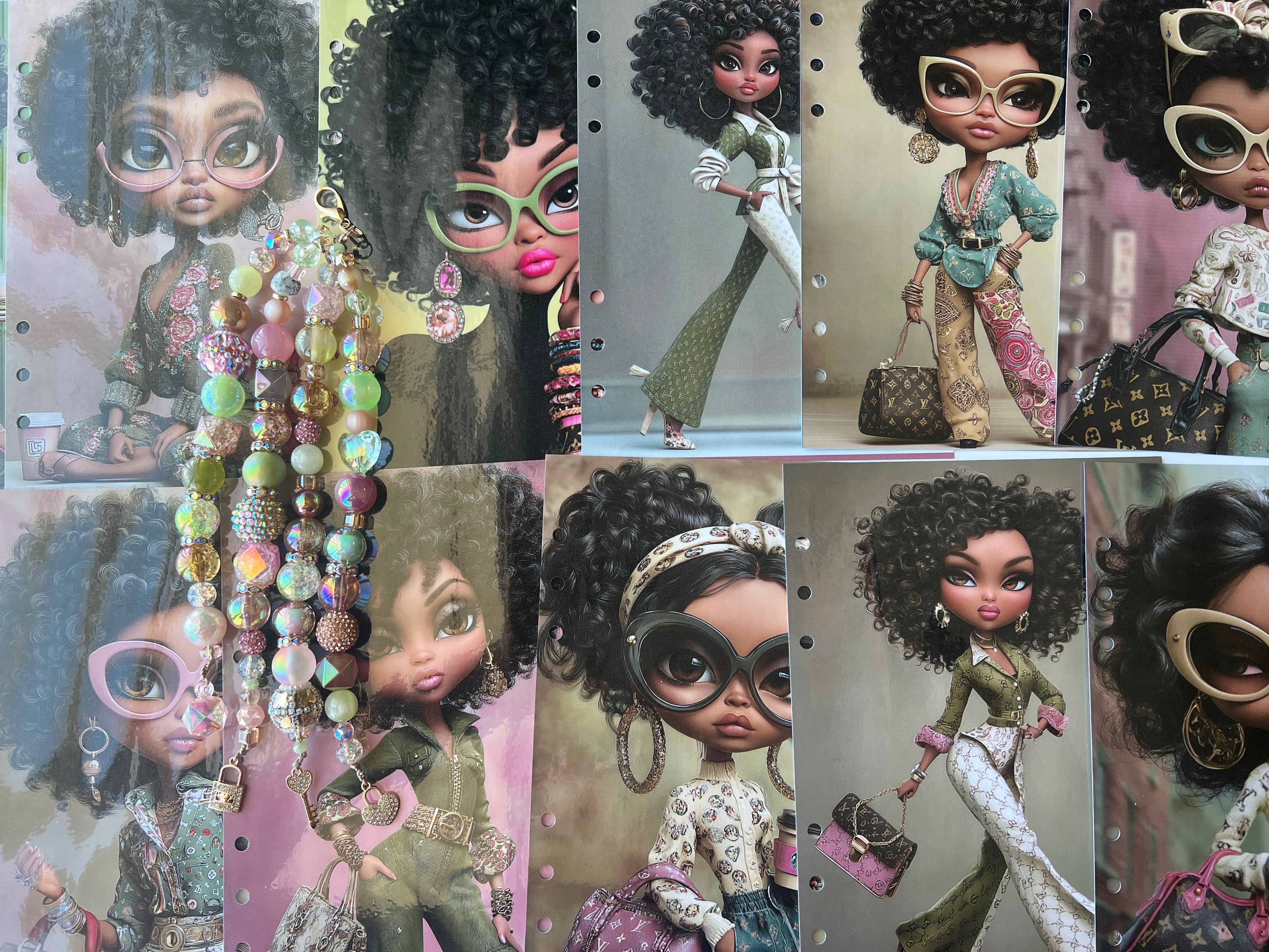 Matcha Latte Dolls Dashboard Collection™ | Luxury Planner Dashboards | Laminated A5, Personal & Personal Wide Planner Inserts
