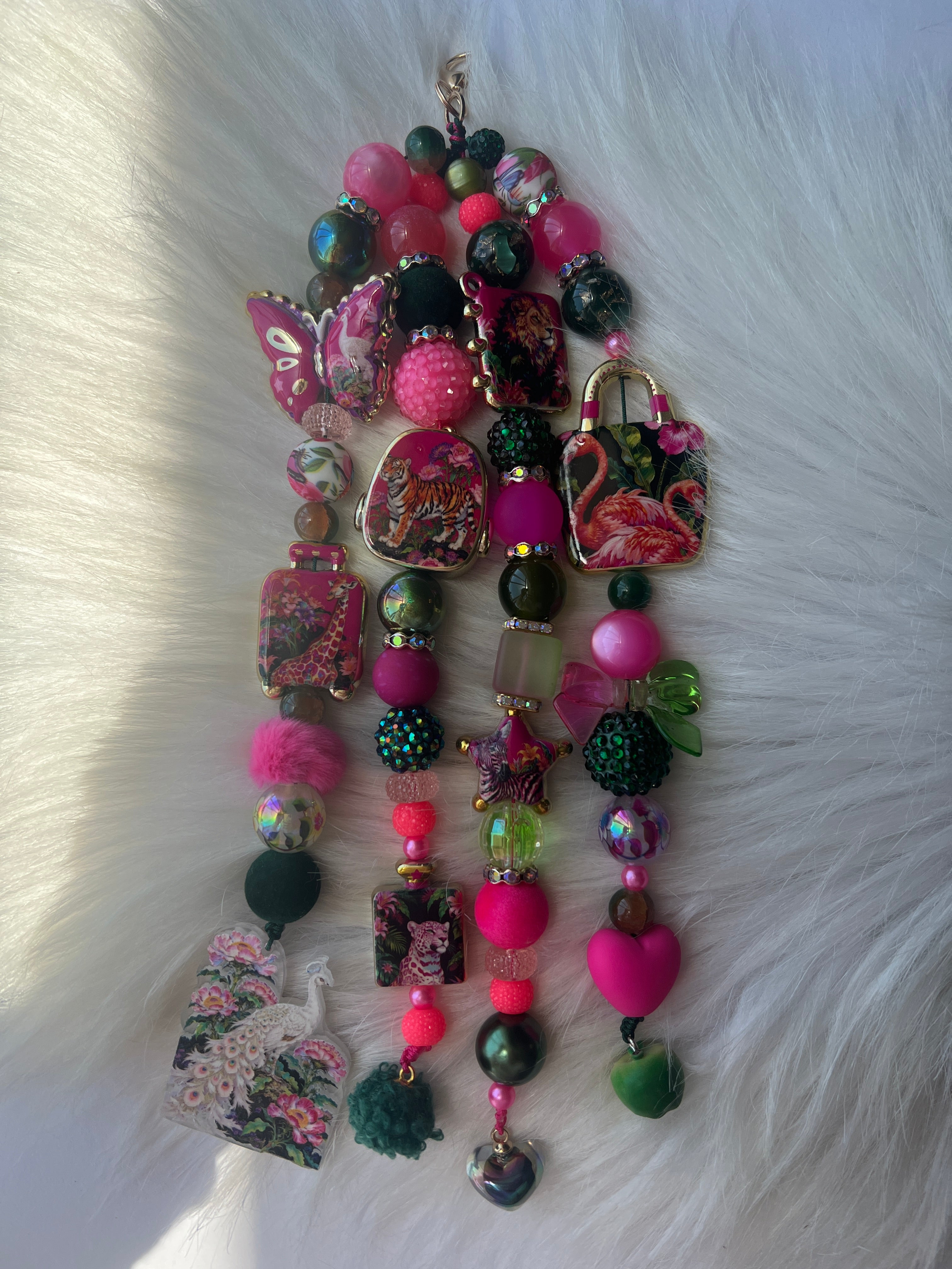 4-Strand Luxe Charm | Statement Planner & Purse Charm