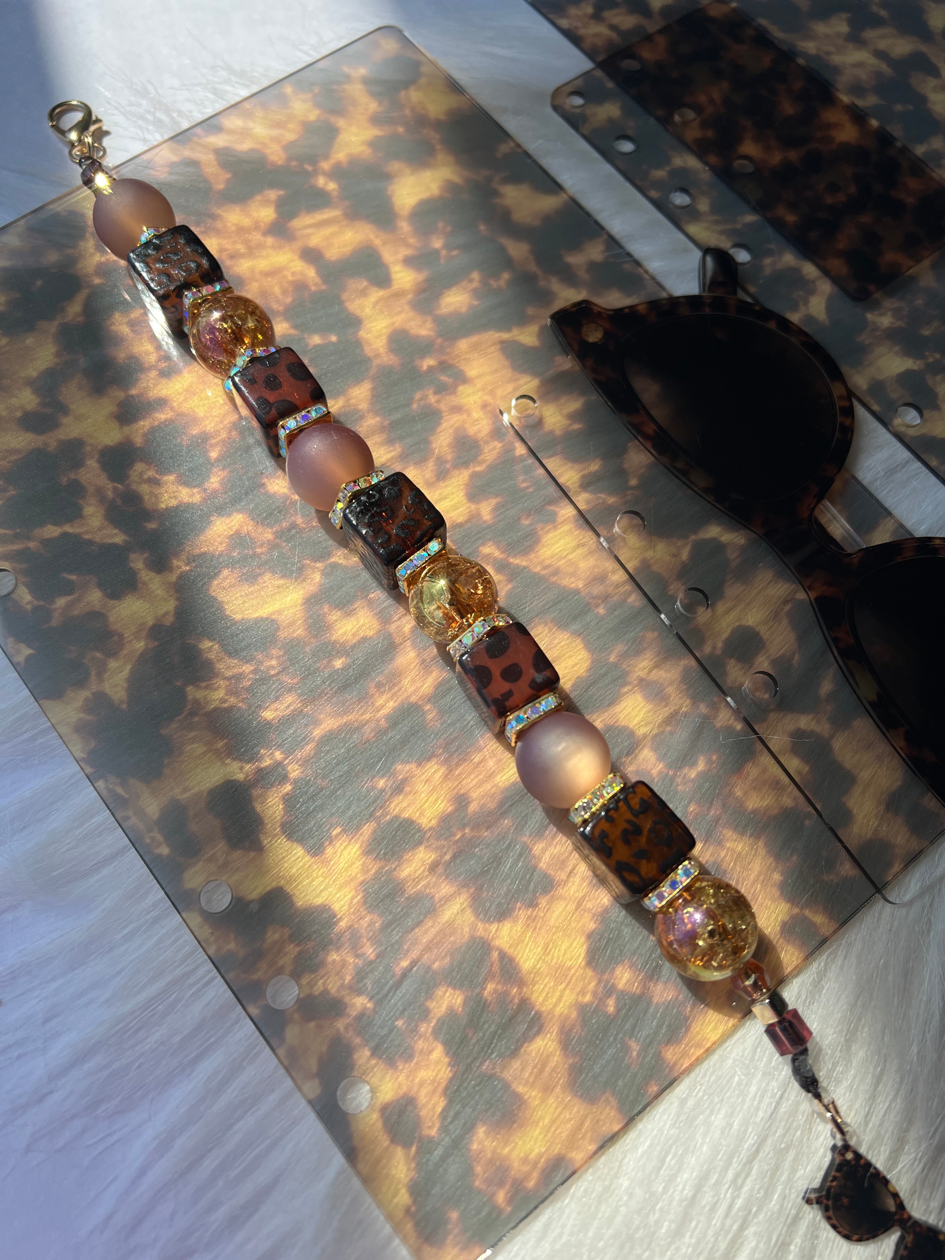 Amber Glow Tortoise™ Collection | Acrylic Dashboards, Page Trackers & Planner Charms