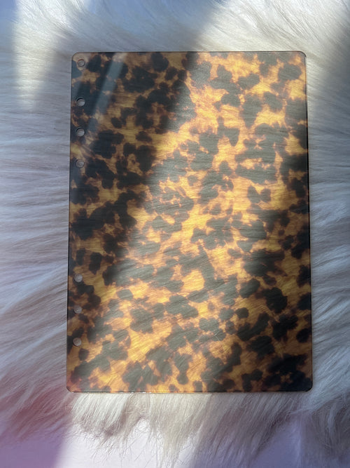 Amber Glow Tortoise™ Collection | Acrylic Dashboards, Page Trackers & Planner Charms