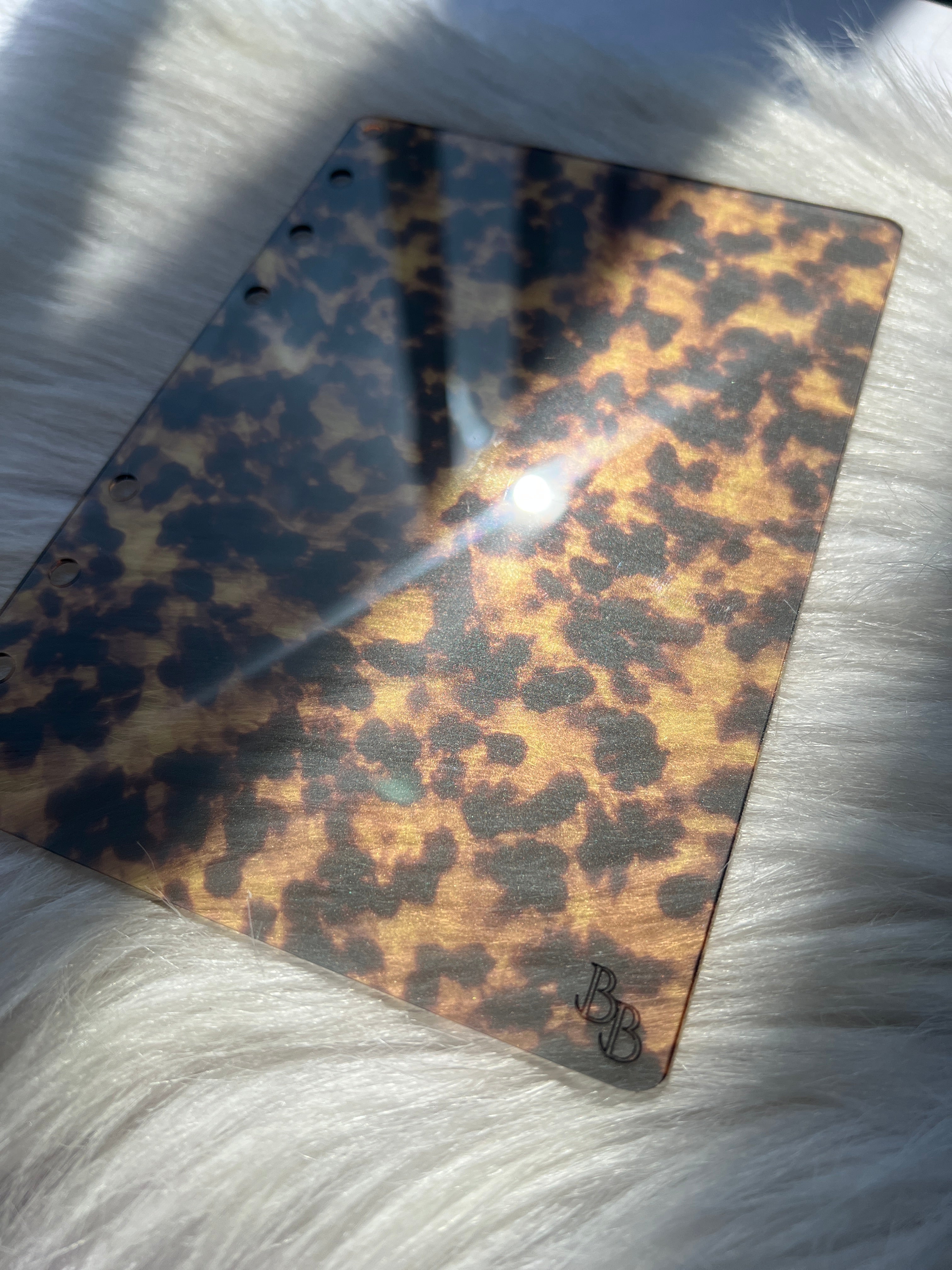 Amber Glow Tortoise™ Collection | Acrylic Dashboards, Page Trackers & Planner Charms