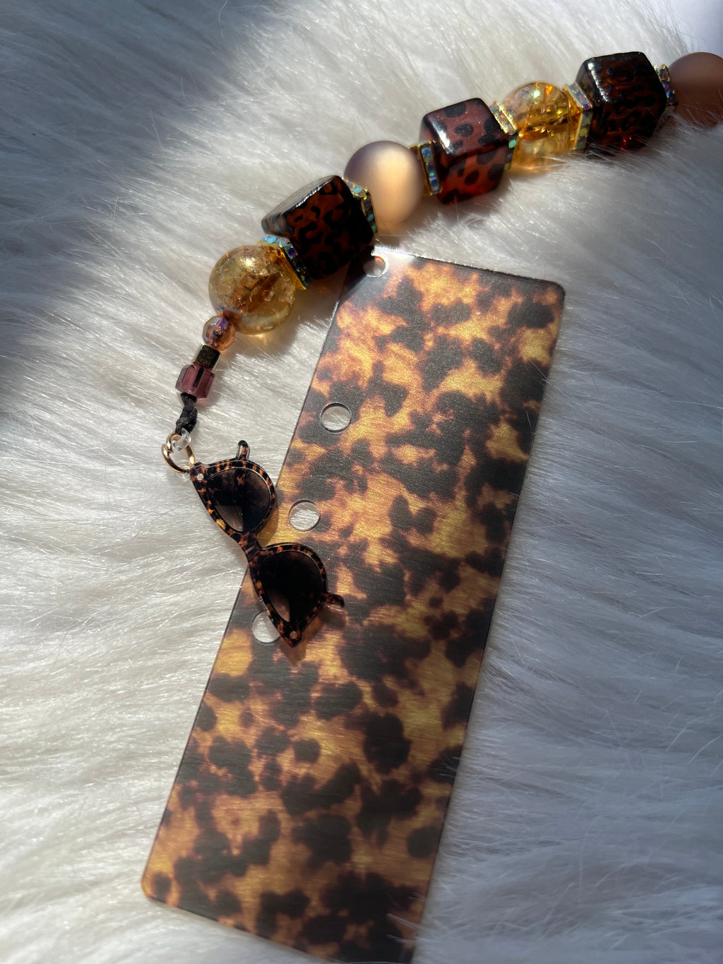 Amber Glow Tortoise™ Collection | Acrylic Dashboards, Page Trackers & Planner Charms