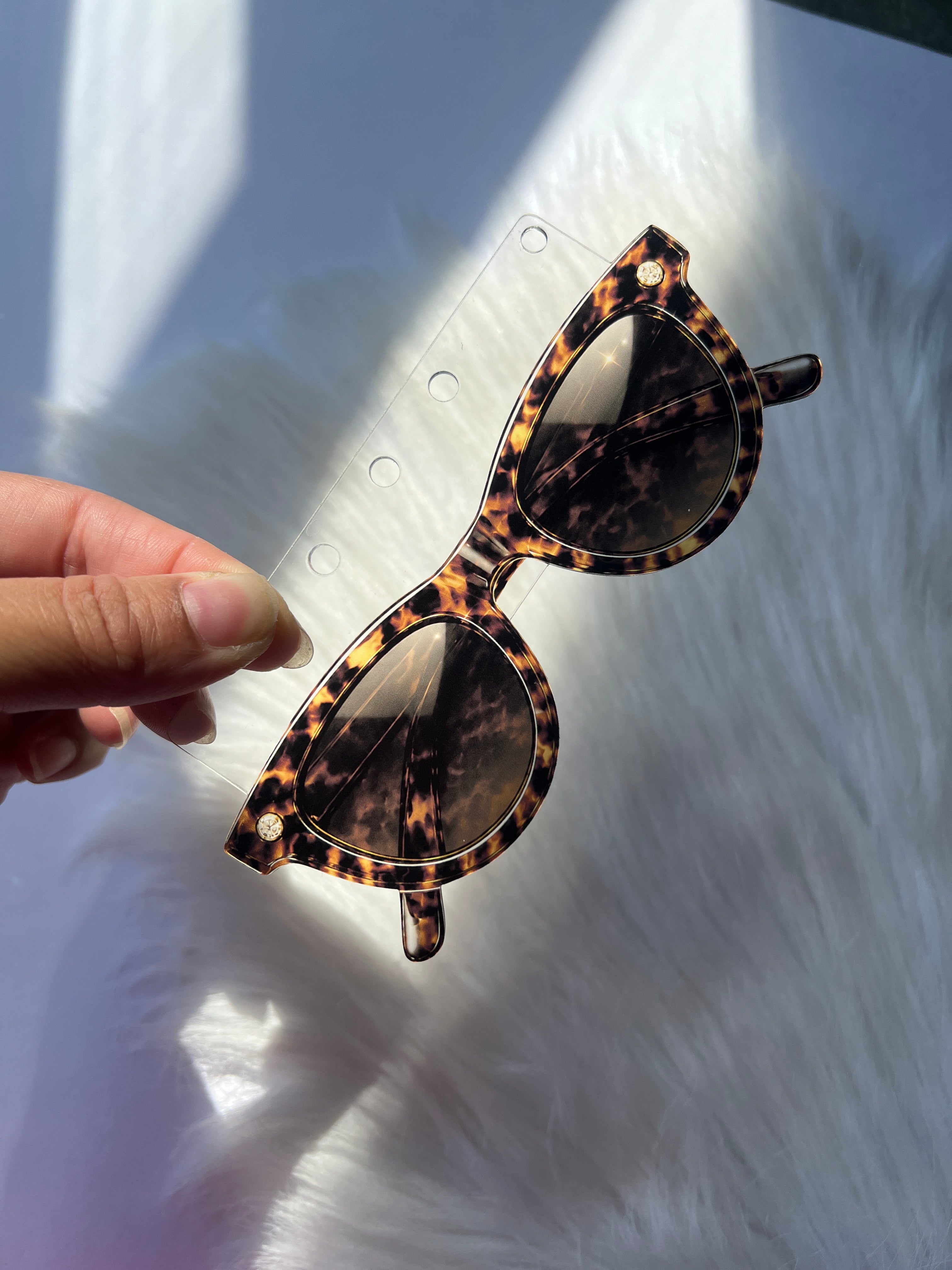 Amber Glow Tortoise™ Collection | Acrylic Dashboards, Page Trackers & Planner Charms
