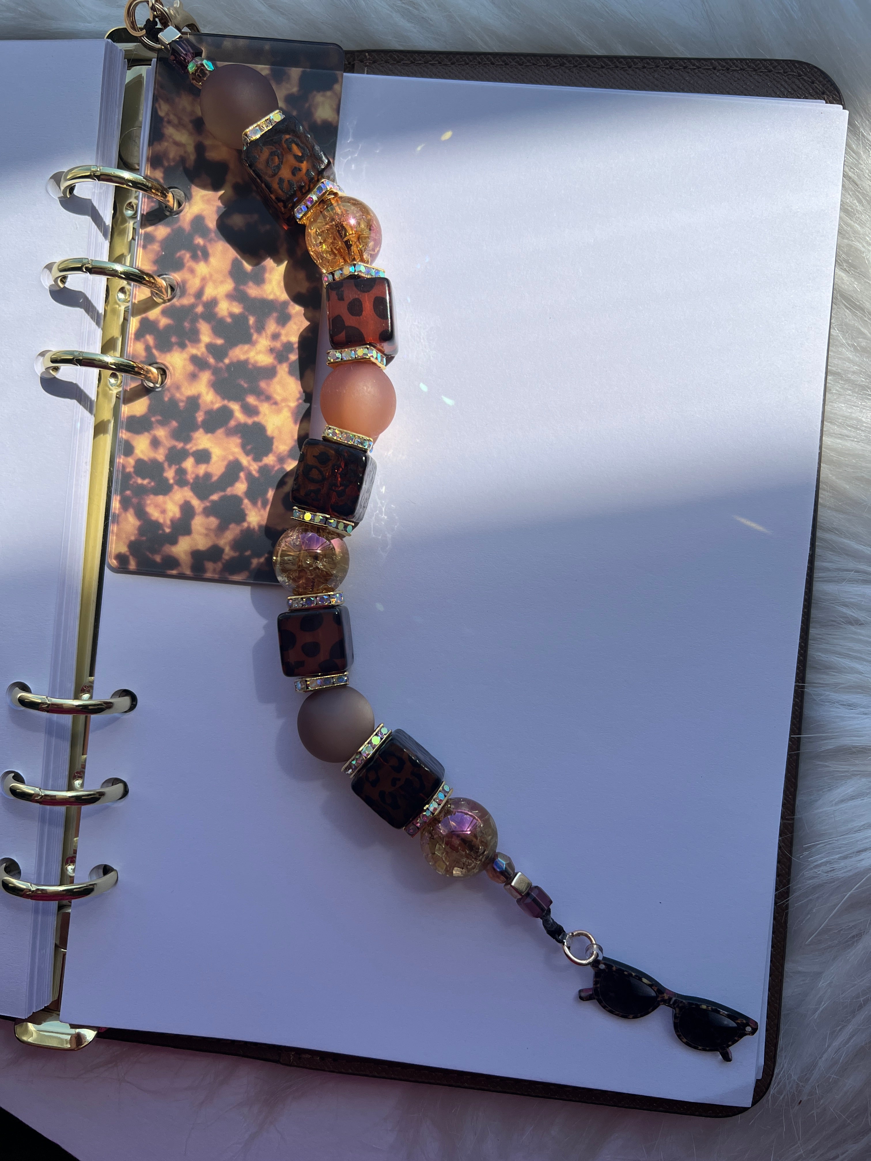 Amber Glow Tortoise™ Collection | Acrylic Dashboards, Page Trackers & Planner Charms