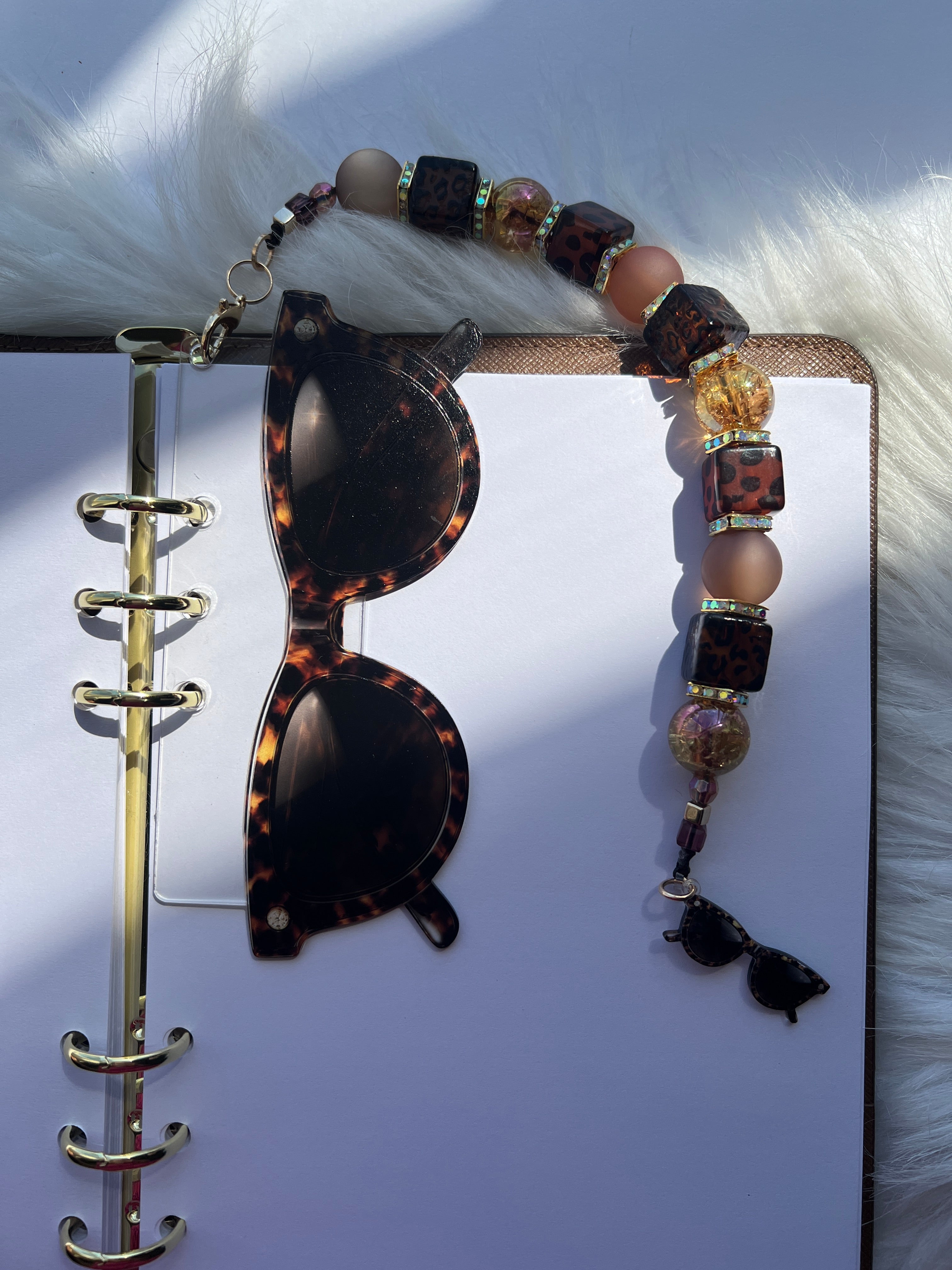 Amber Glow Tortoise™ Collection | Acrylic Dashboards, Page Trackers & Planner Charms